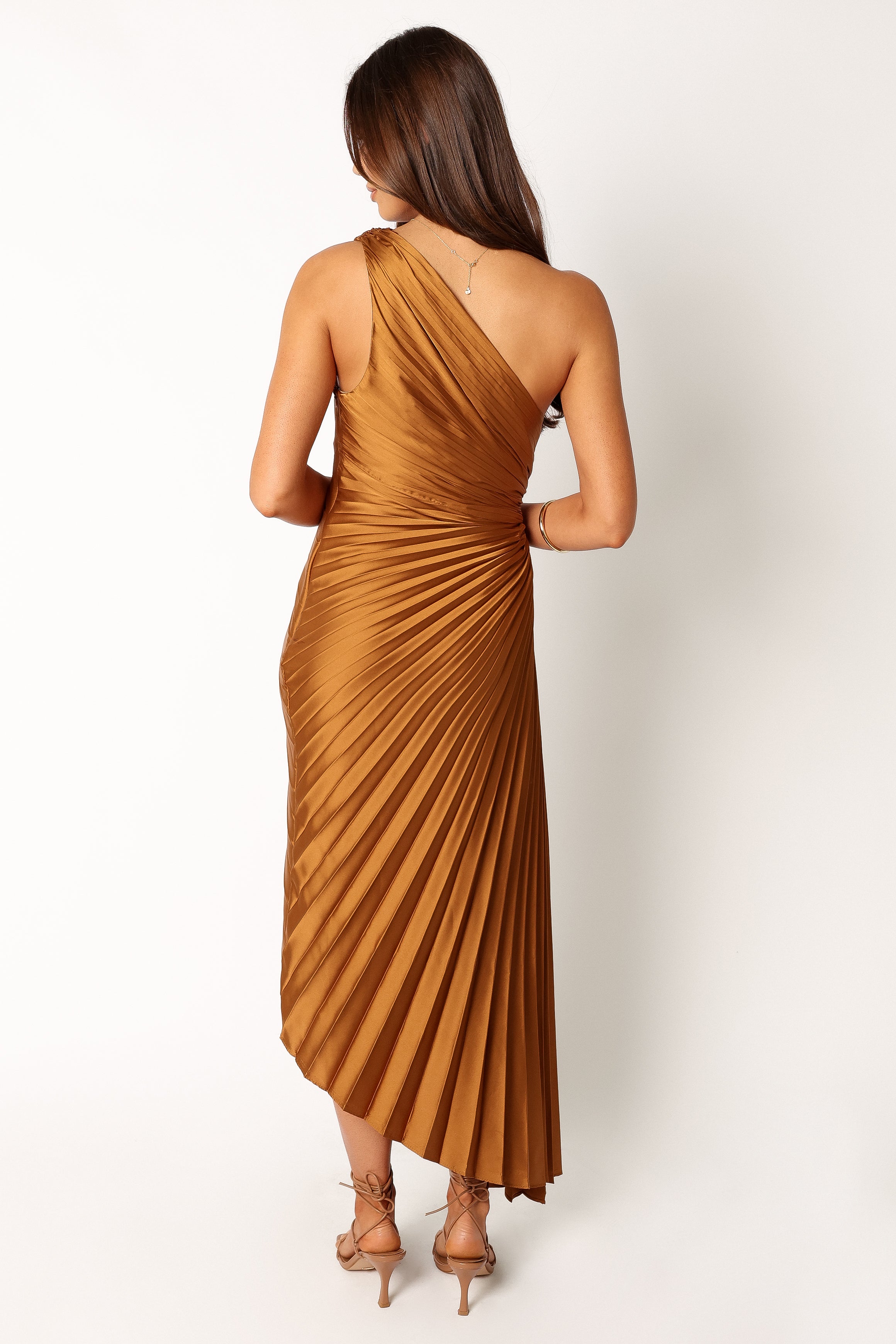 DRESSES @Kleo One Shoulder Maxi Dress - Golden Ochre