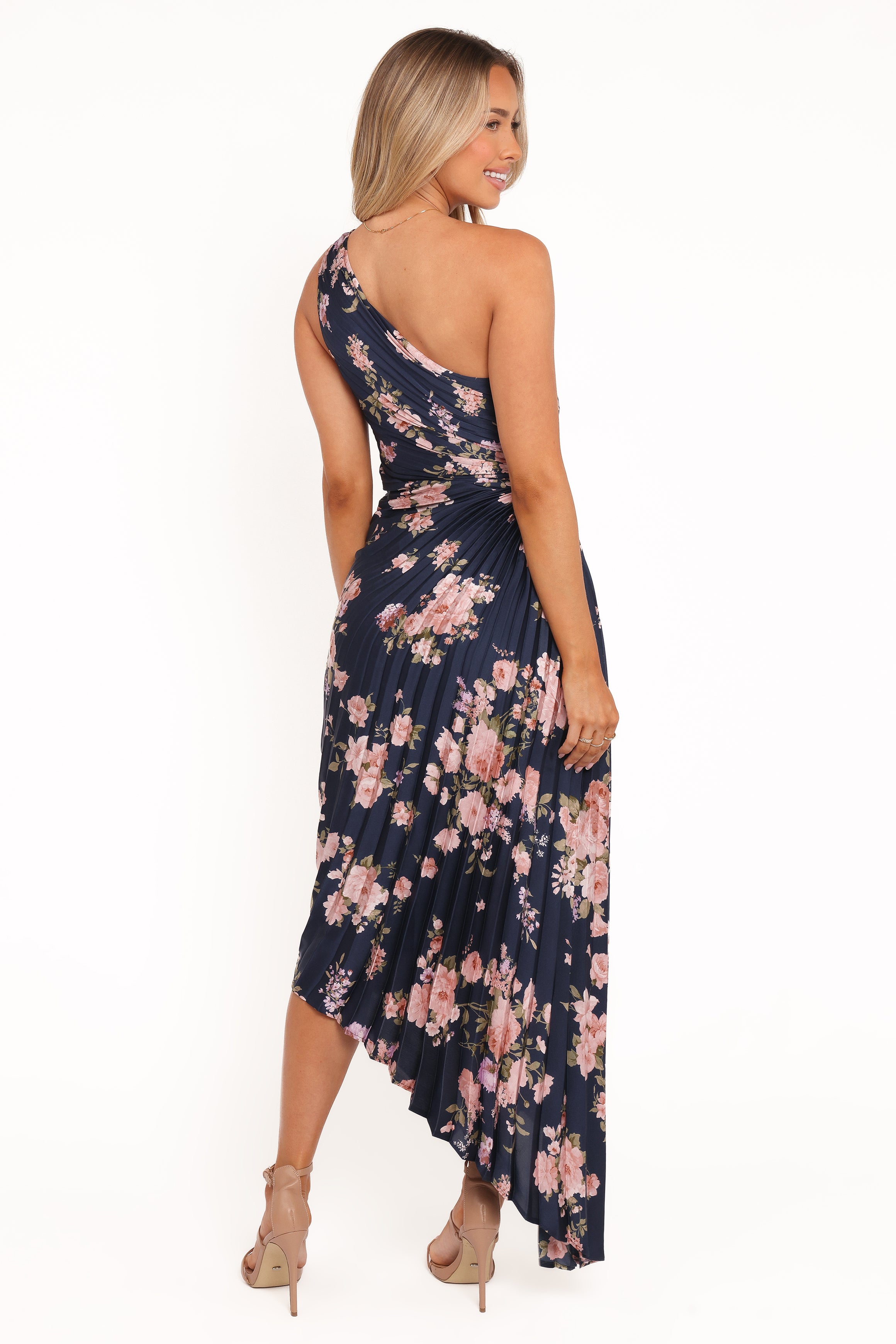 DRESSES Kleo One Shoulder Maxi Dress - Navy Floral