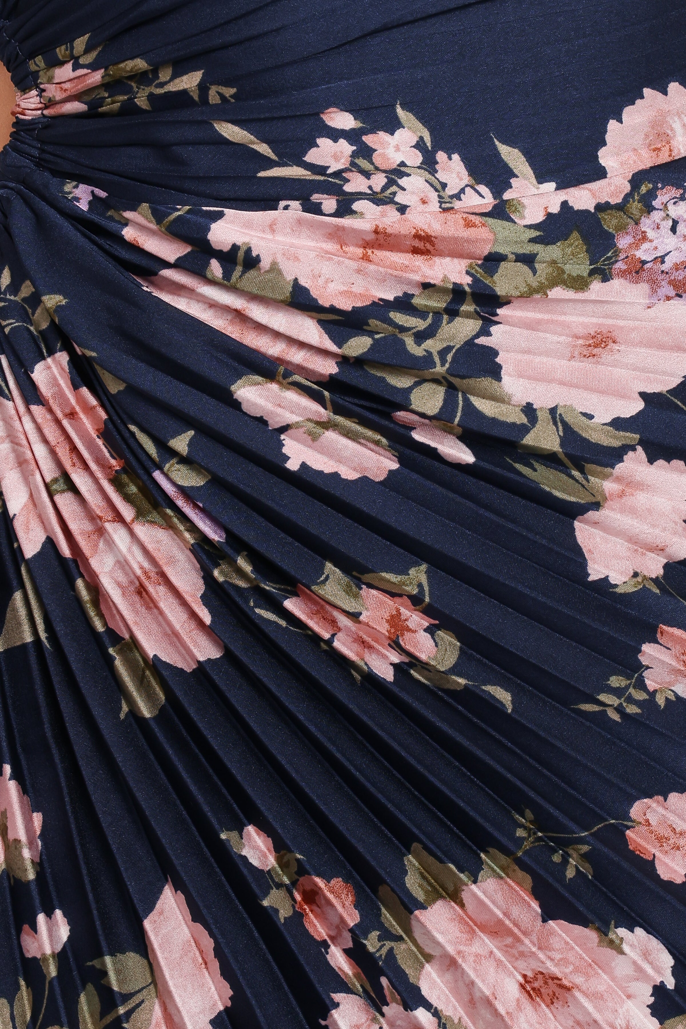 DRESSES Kleo One Shoulder Maxi Dress - Navy Floral