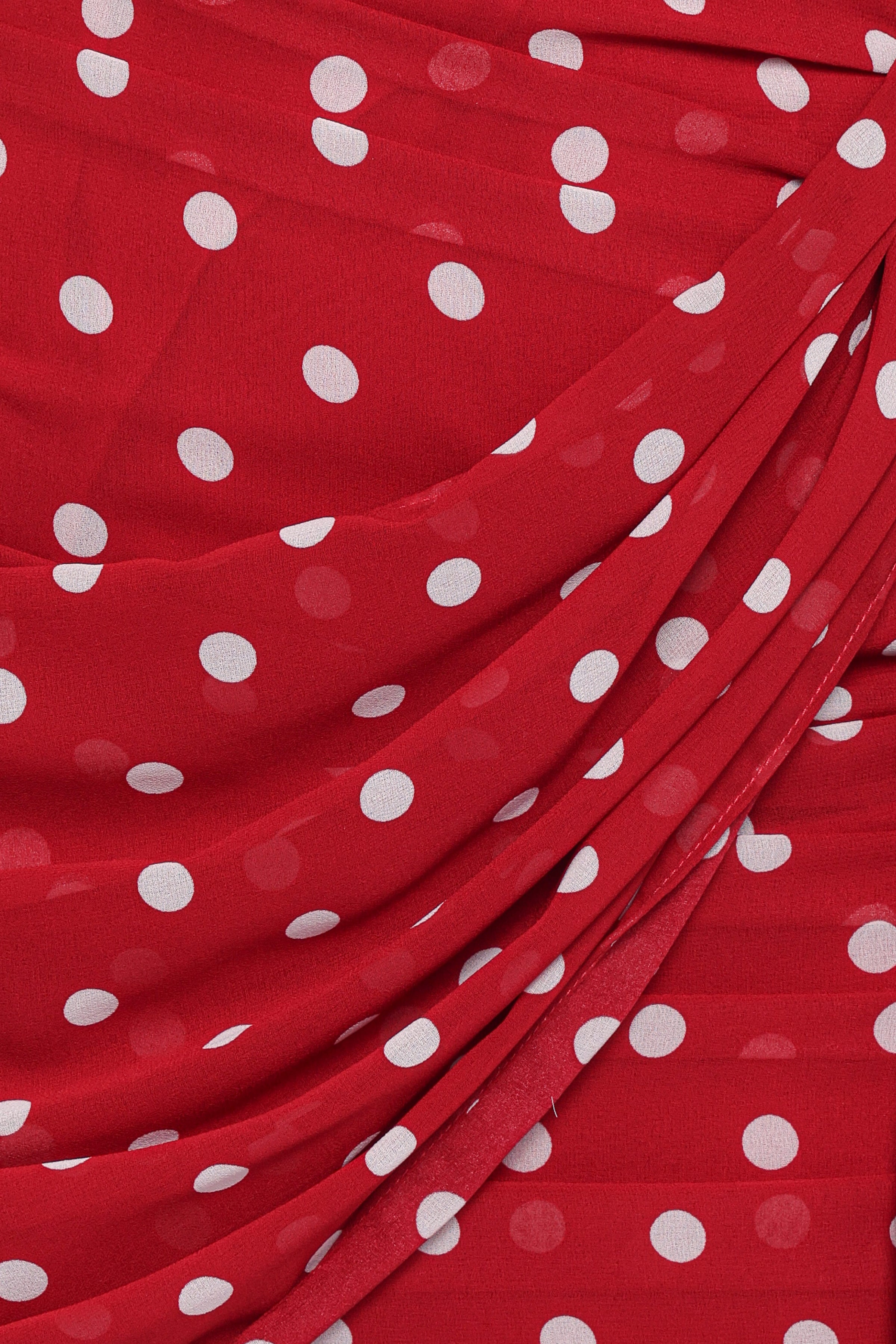 DRESSES Kristen Strapless Mini Dress - Red Polka Dot