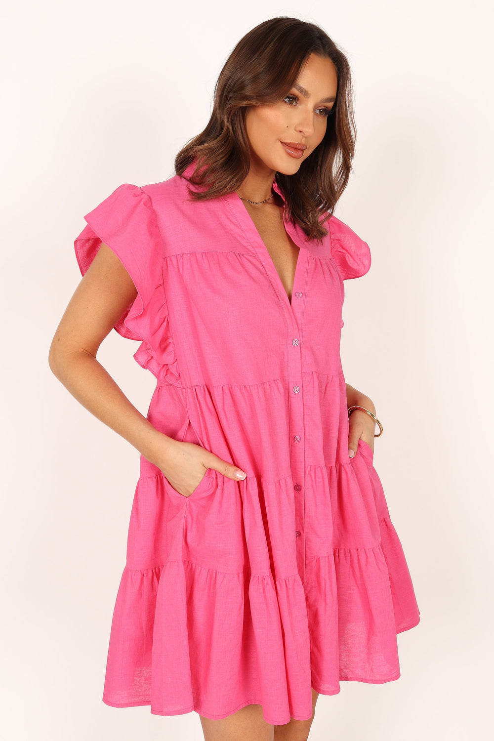 Kristy Mini Dress - Pink - Petal & Pup