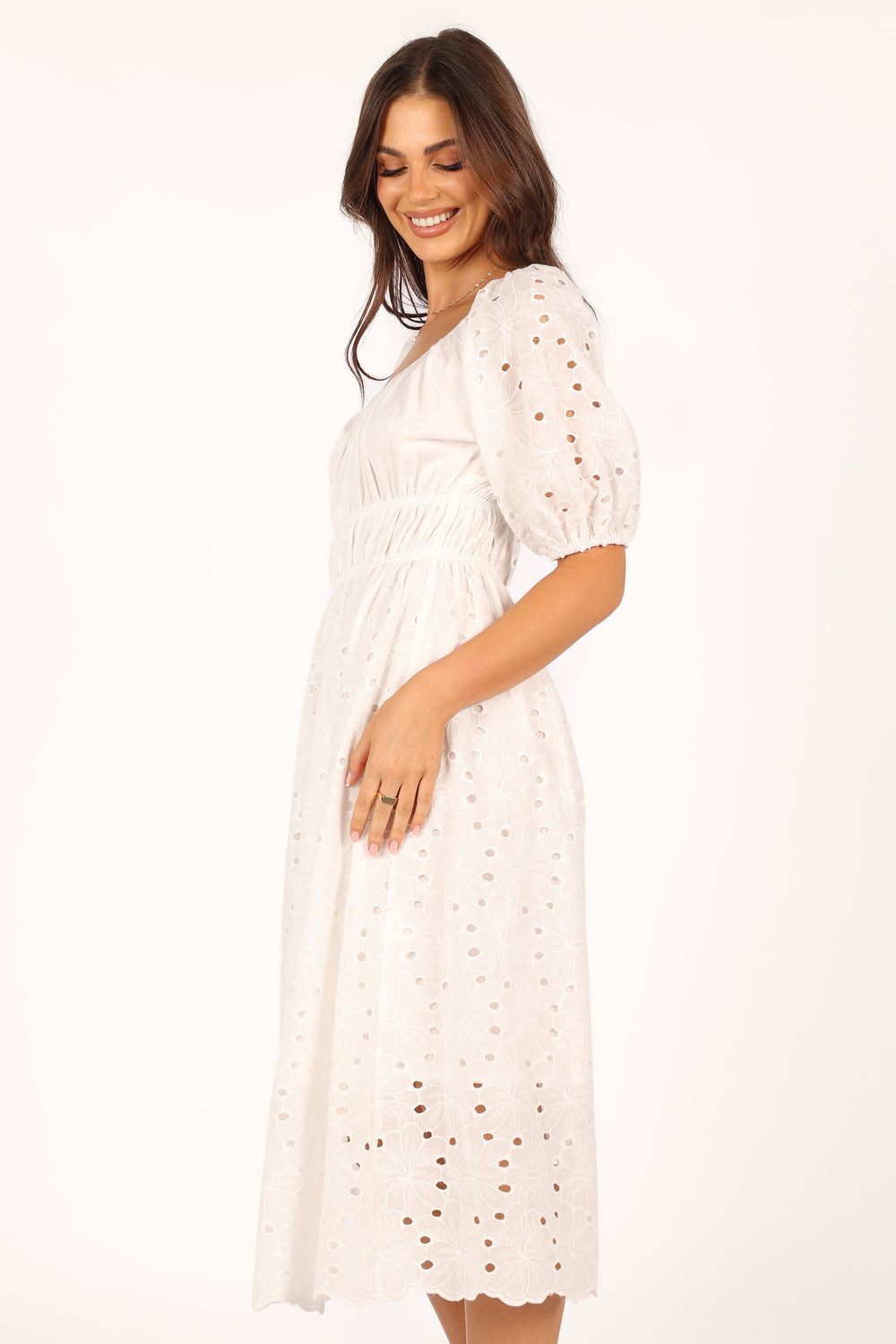 DRESSES @Lana Midi Dress - White