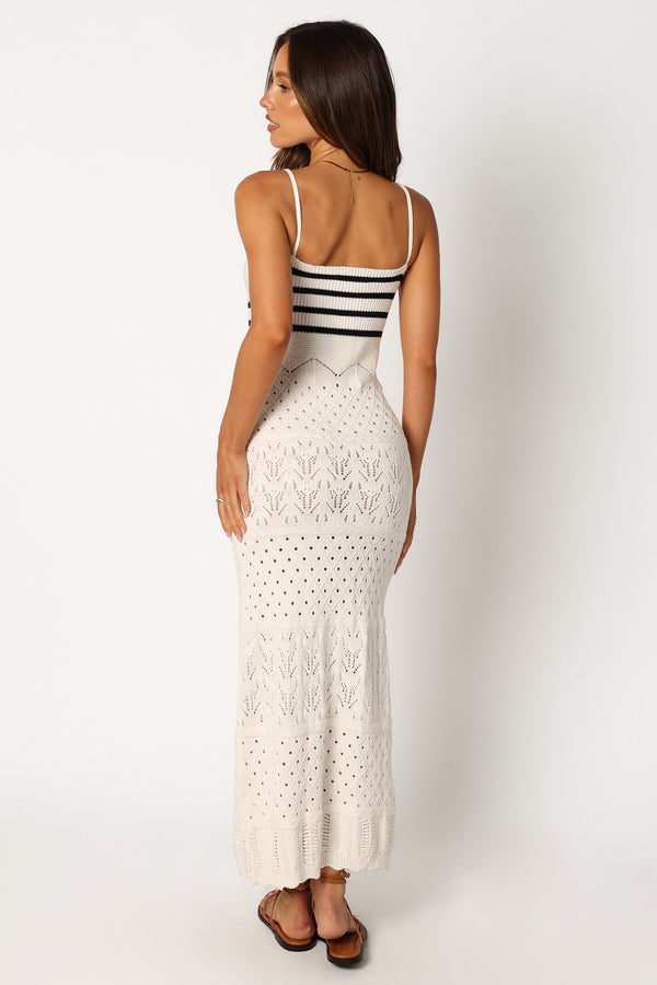 DRESSES @Landon Midi Dress - Black White