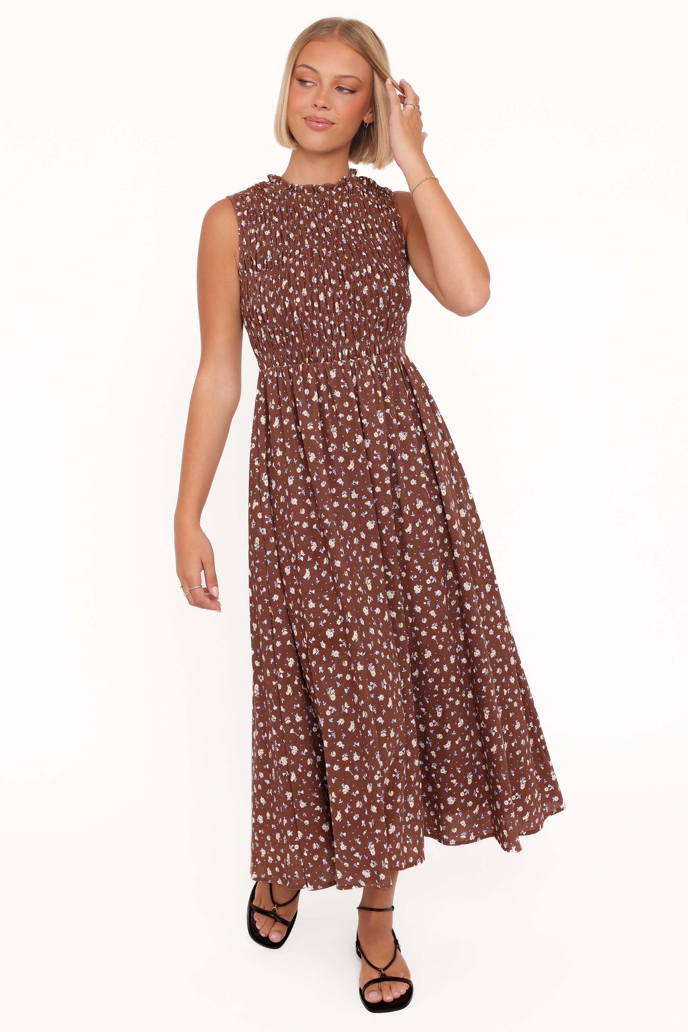 DRESSES Lanna Maxi Dress - Brown Floral
