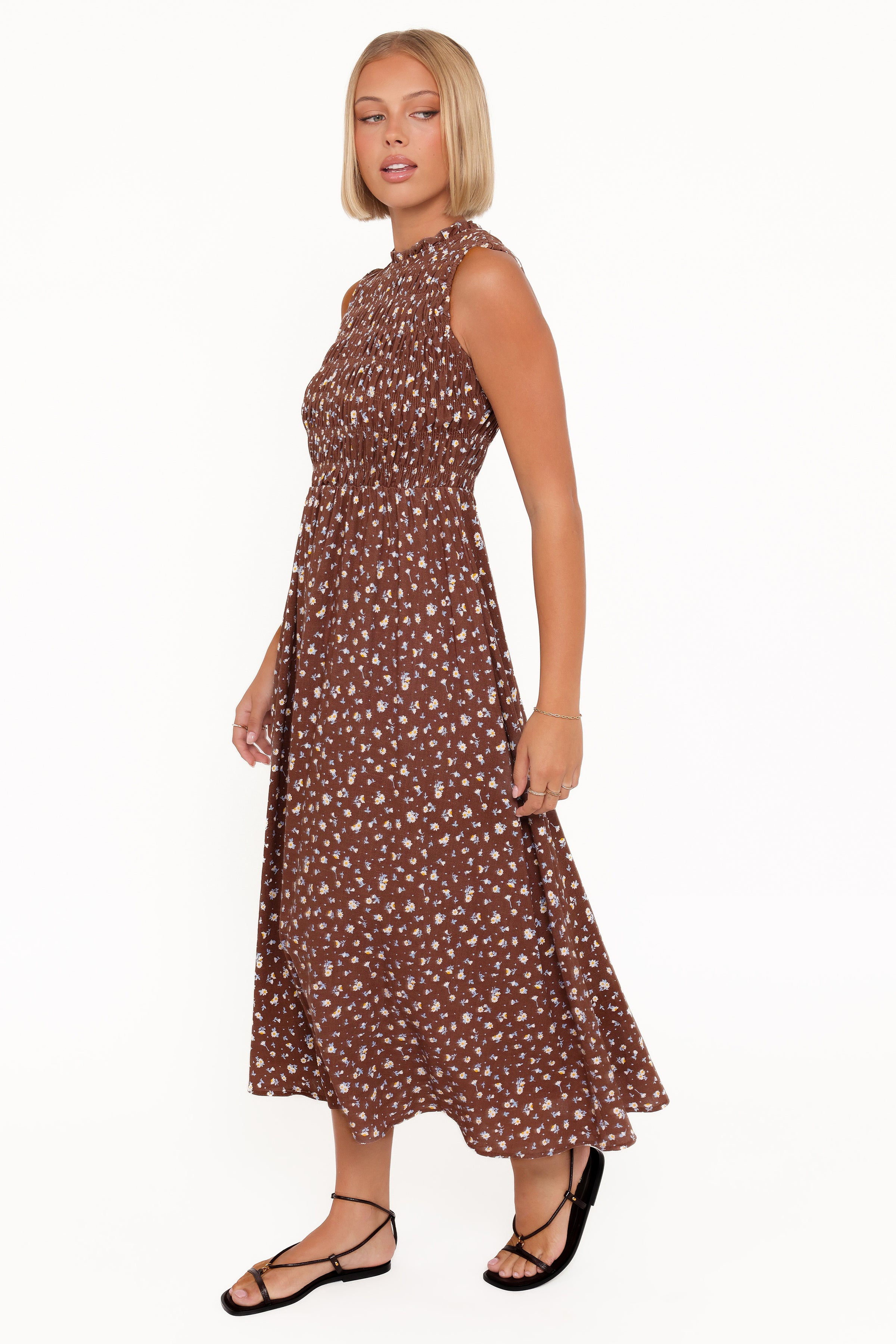 DRESSES Lanna Maxi Dress - Brown Floral