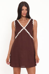 DRESSES Lark Mini Dress - Brown