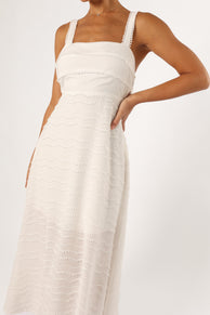 DRESSES Latrell Midi Dress - White