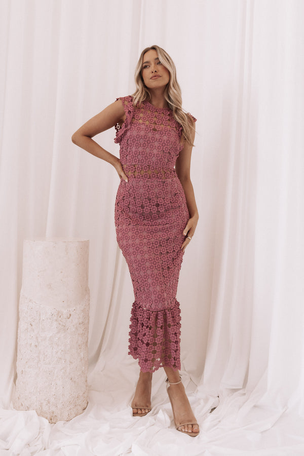 DRESSES Lauren Dress - Dark Rose