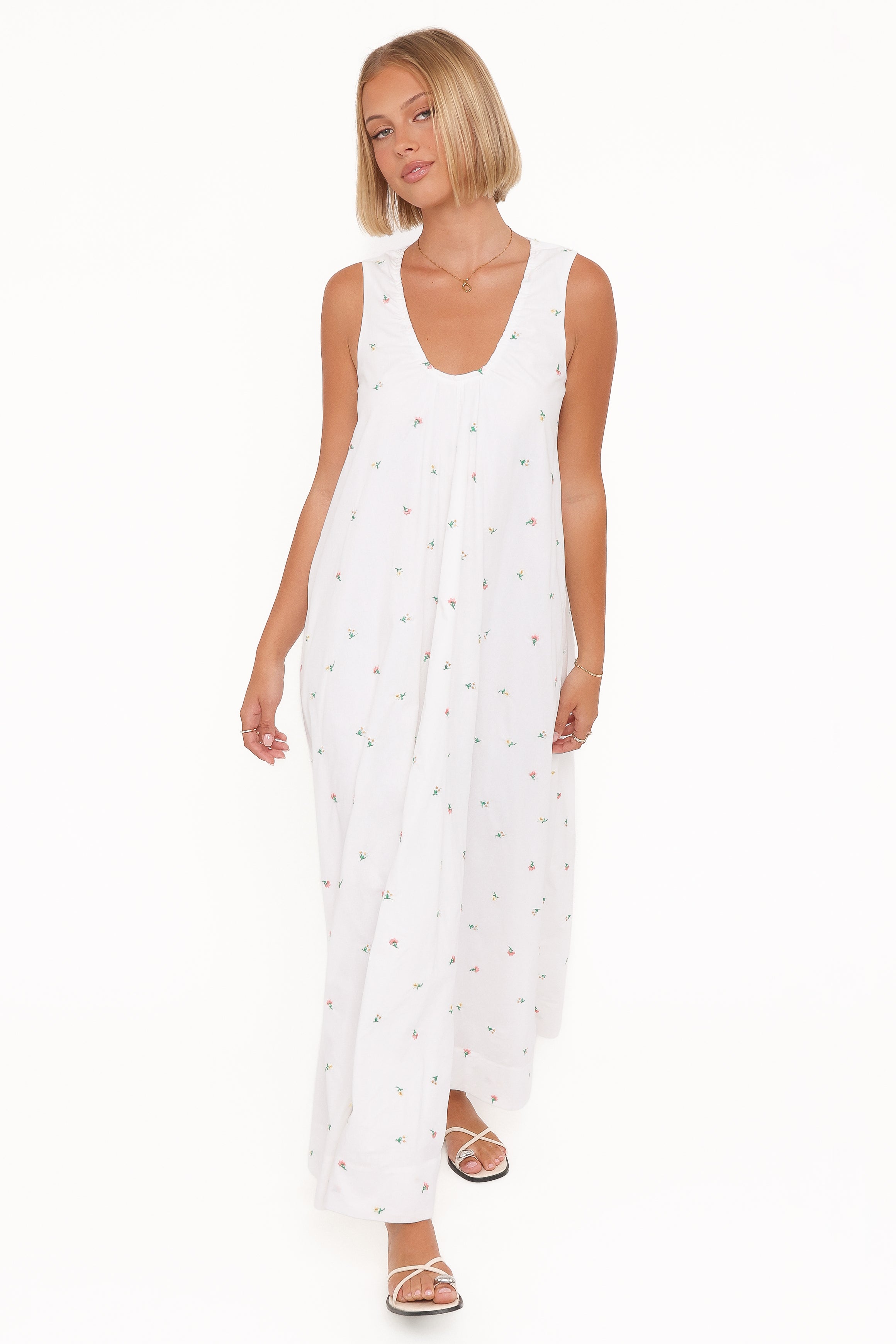 DRESSES Laurita Maxi Dress - White Floral