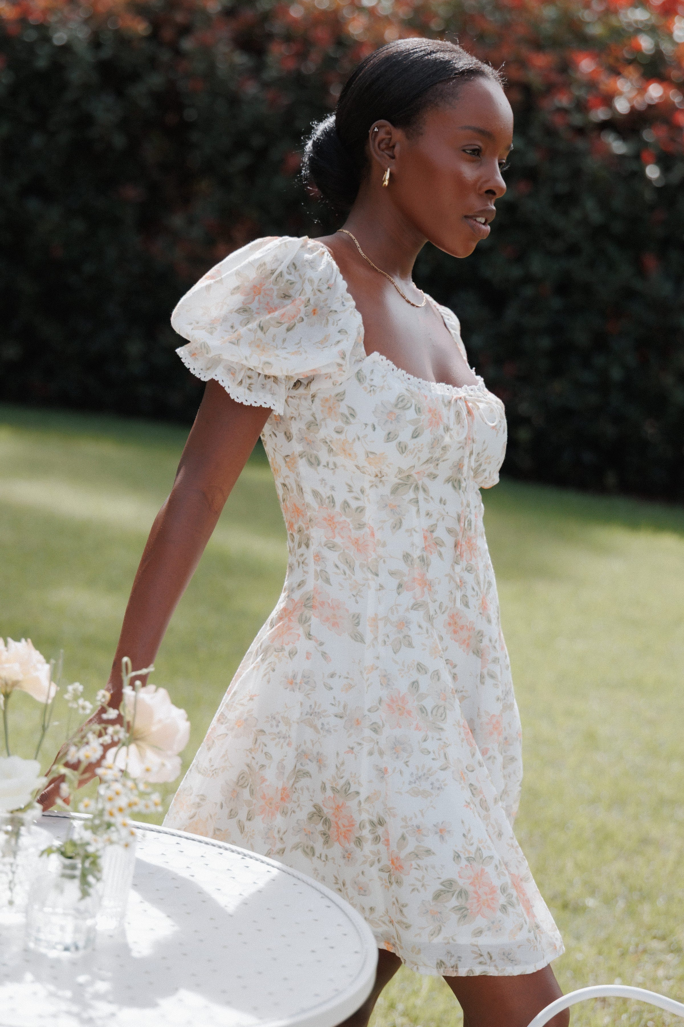 DRESSES Lavia Mini Dress - White Multi Floral