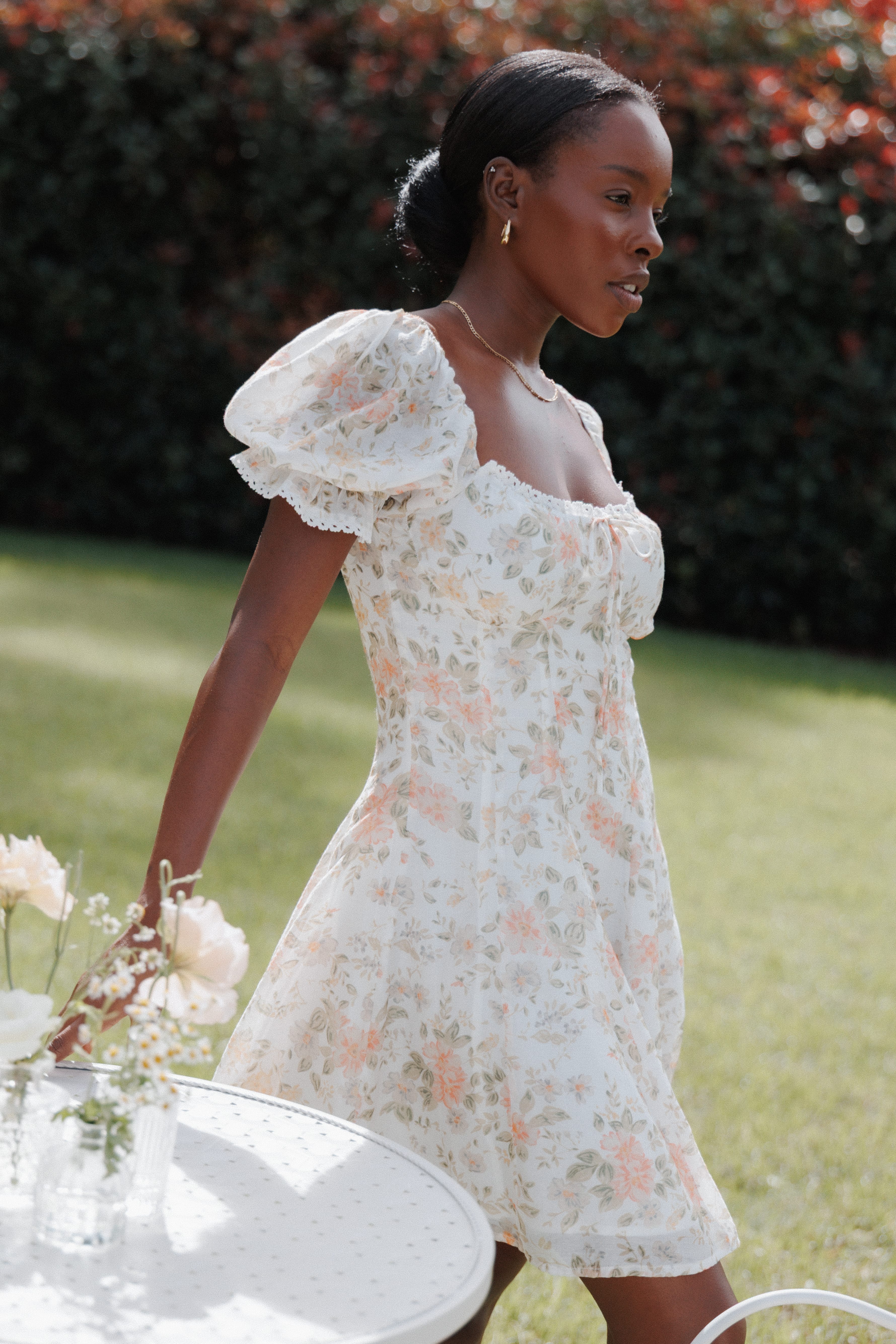 DRESSES Lavia Mini Dress - White Multi Floral