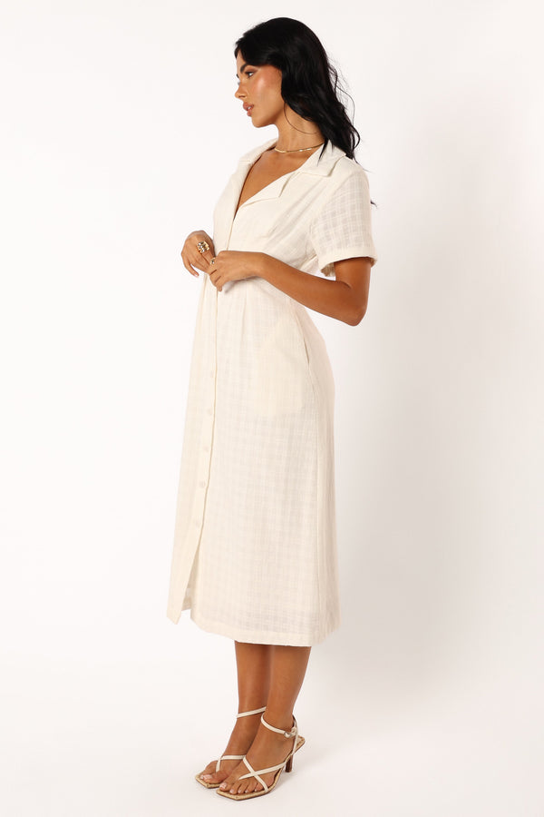 DRESSES @Lawson Midi Dress - White