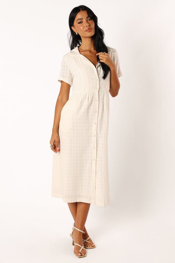 DRESSES @Lawson Midi Dress - White