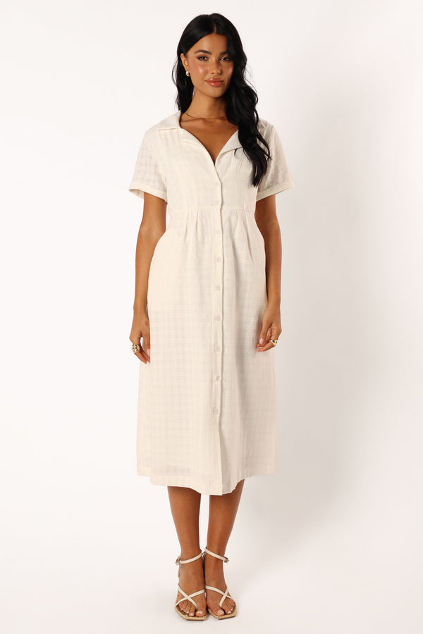 DRESSES @Lawson Midi Dress - White