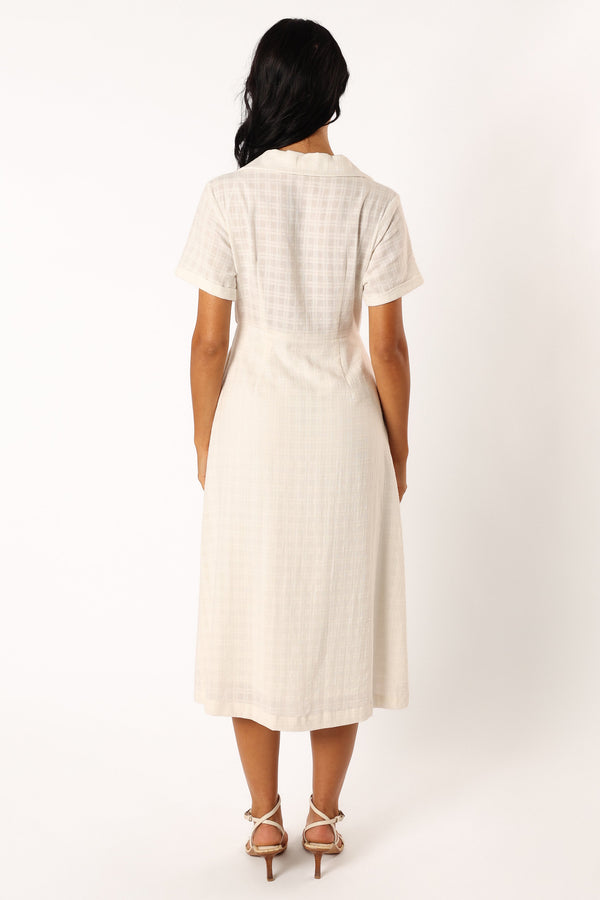 DRESSES @Lawson Midi Dress - White