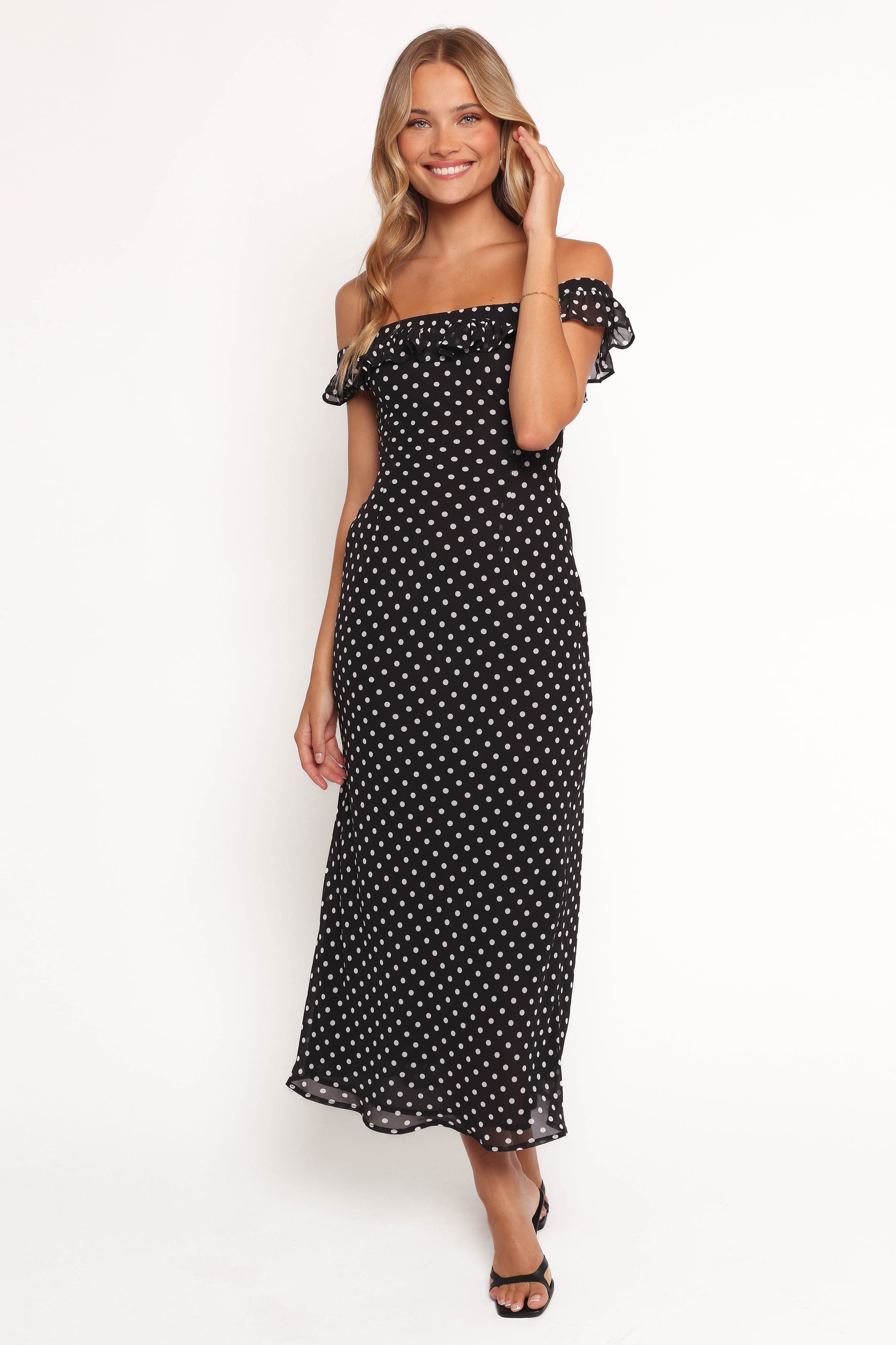 DRESSES Layana Midi Dress - Black/White