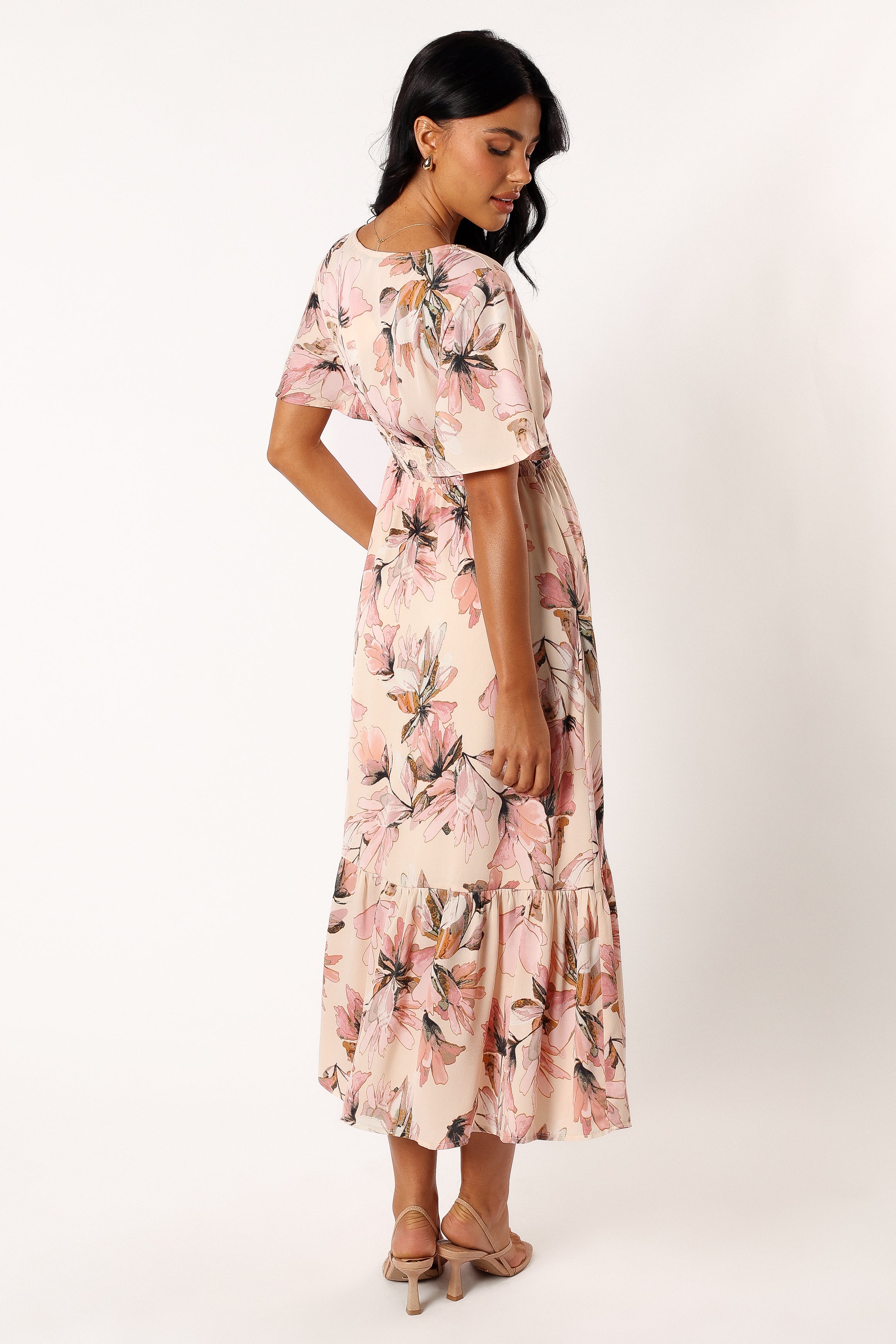 DRESSES @Layla Midi Dress - Pink Floral