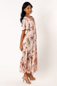 DRESSES @Layla Midi Dress - Pink Floral