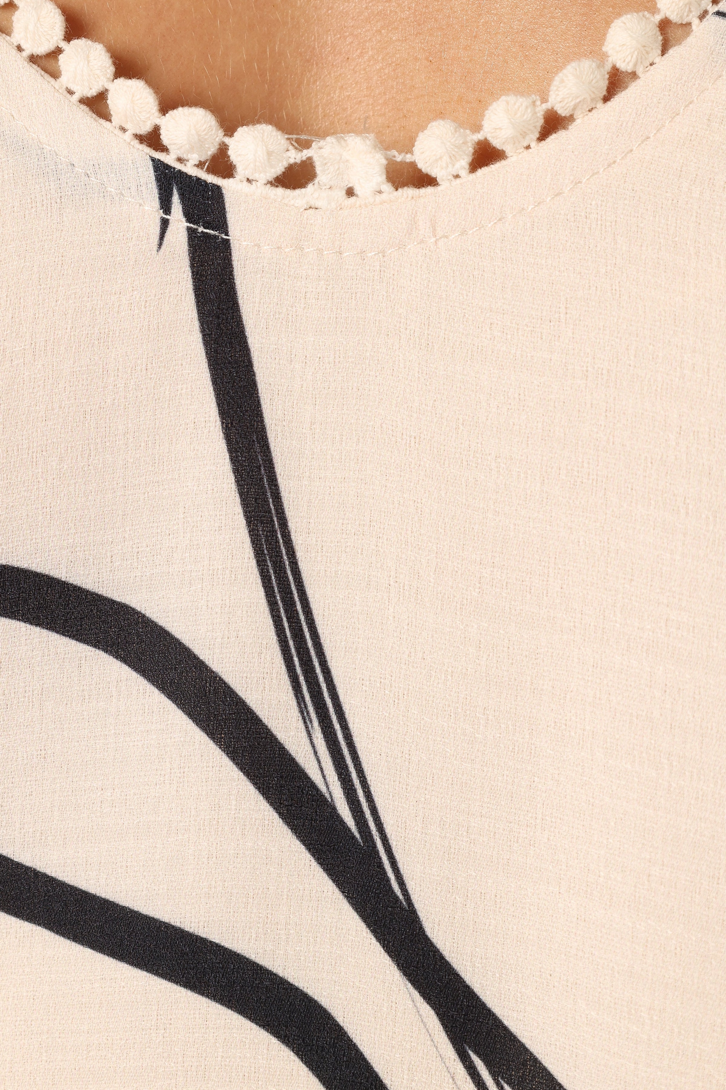 DRESSES @Leitha Mini Dress - Black Cream