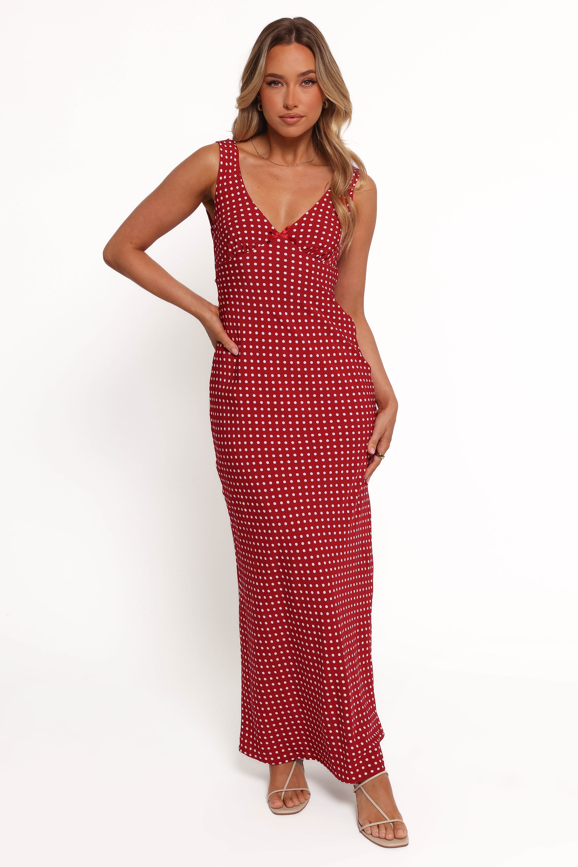 DRESSES Leni Maxi Dress - Red Polka Dot
