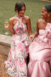 DRESSES Lennon Halterneck Maxi Dress - Pink Floral