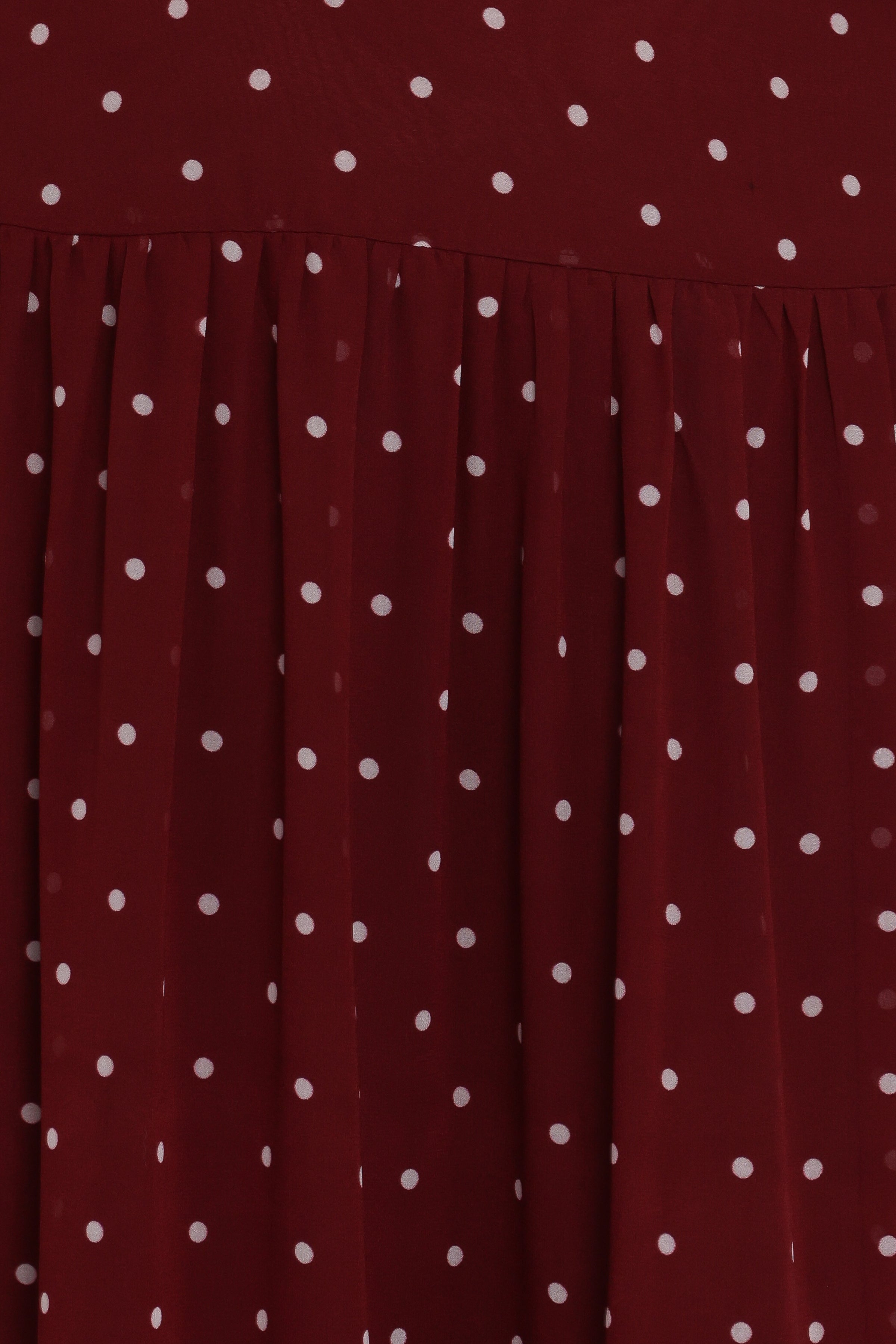DRESSES Leona Halterneck Maxi Dress - Red Polka Dot
