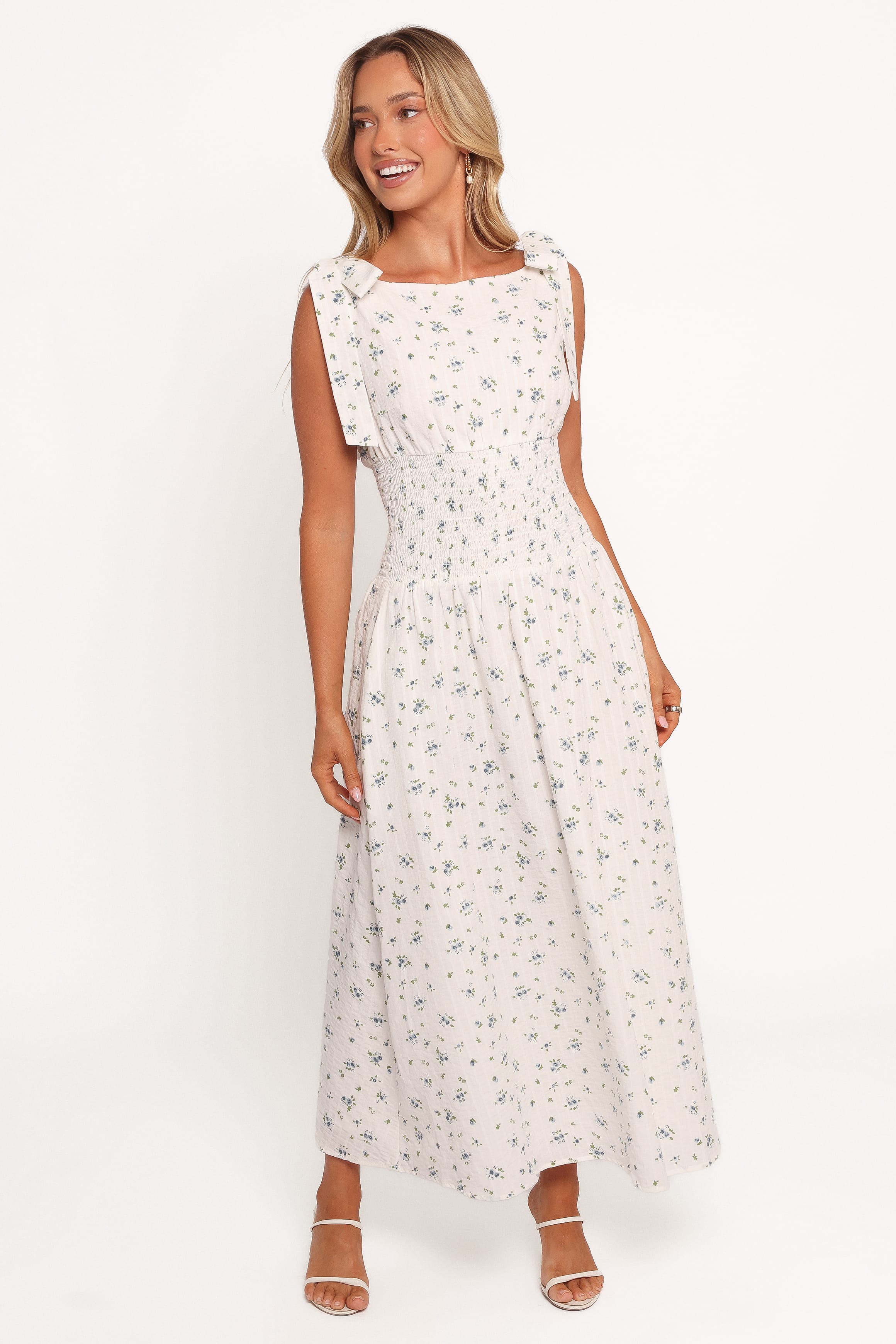 DRESSES Leticia Midi Dress - Blue Ditsy Floral