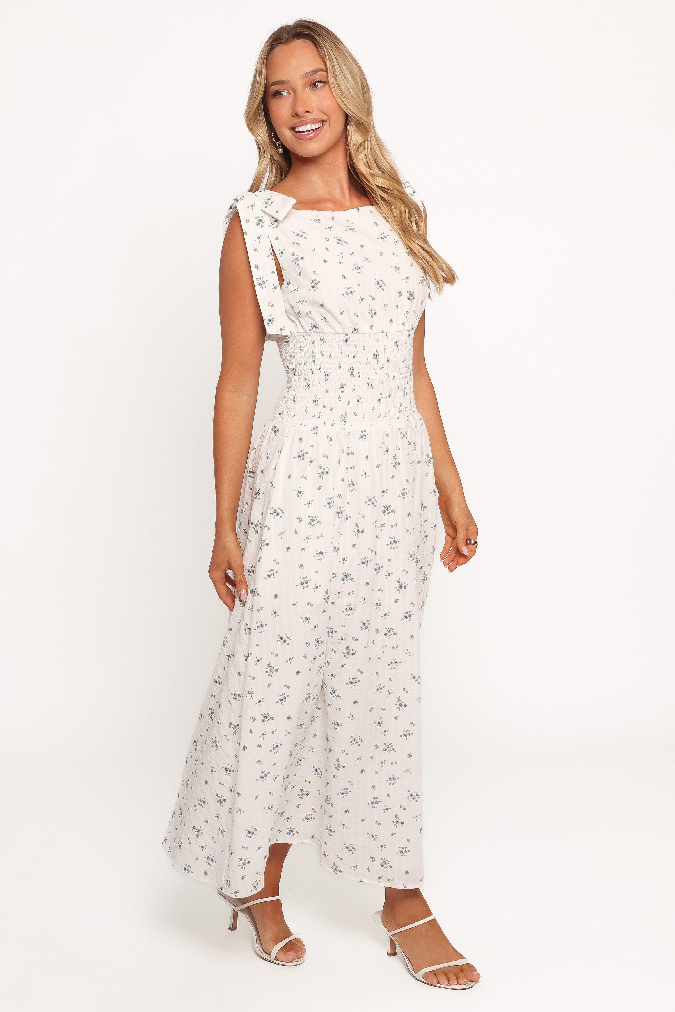 DRESSES Leticia Midi Dress - Blue Ditsy Floral