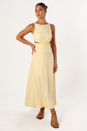 DRESSES Levin Midi Dress - Lemon