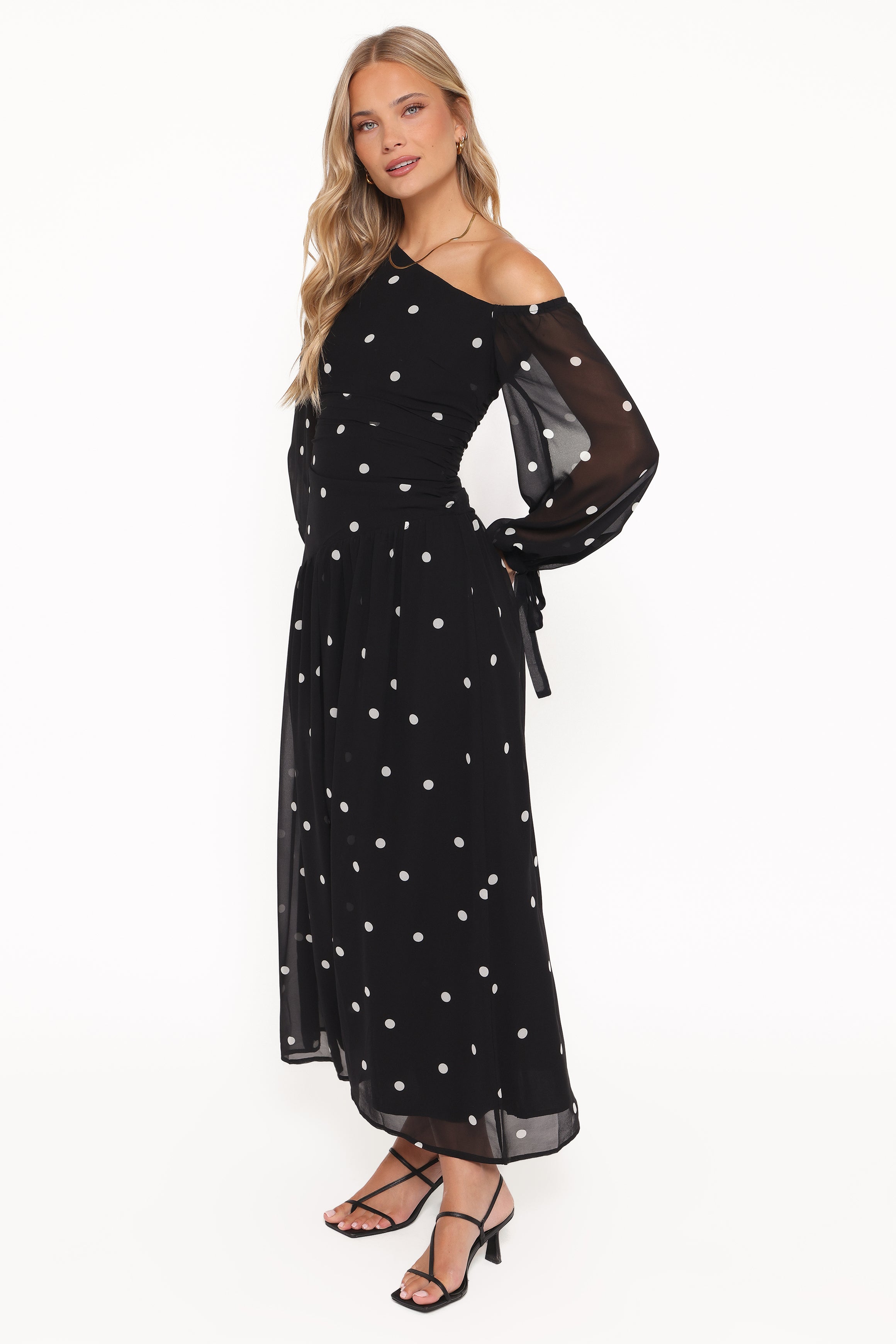 DRESSES Levine Maxi Dress - Black Polka Dot