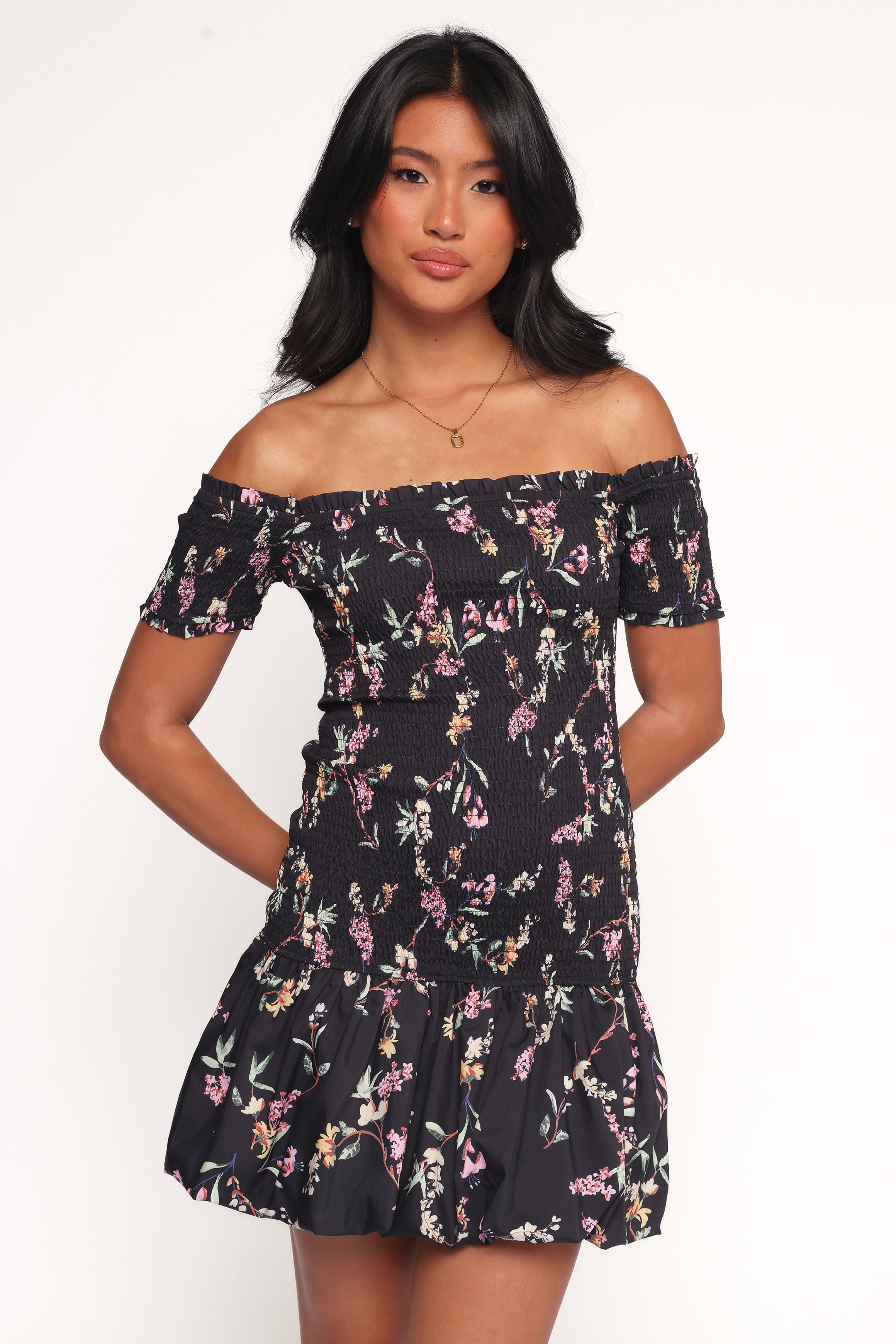 DRESSES Lewis Mini Dress - Black Floral