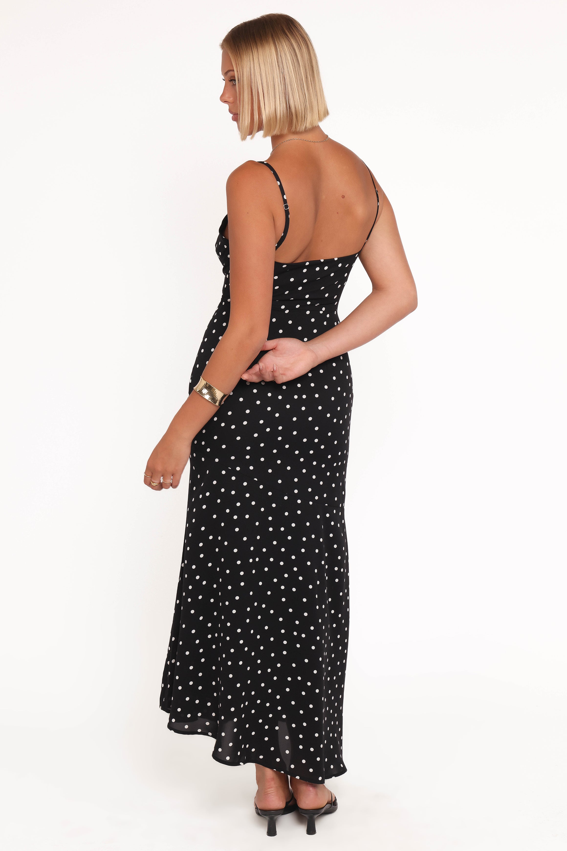 DRESSES Lexia Midi Dress - Black Polka Dot
