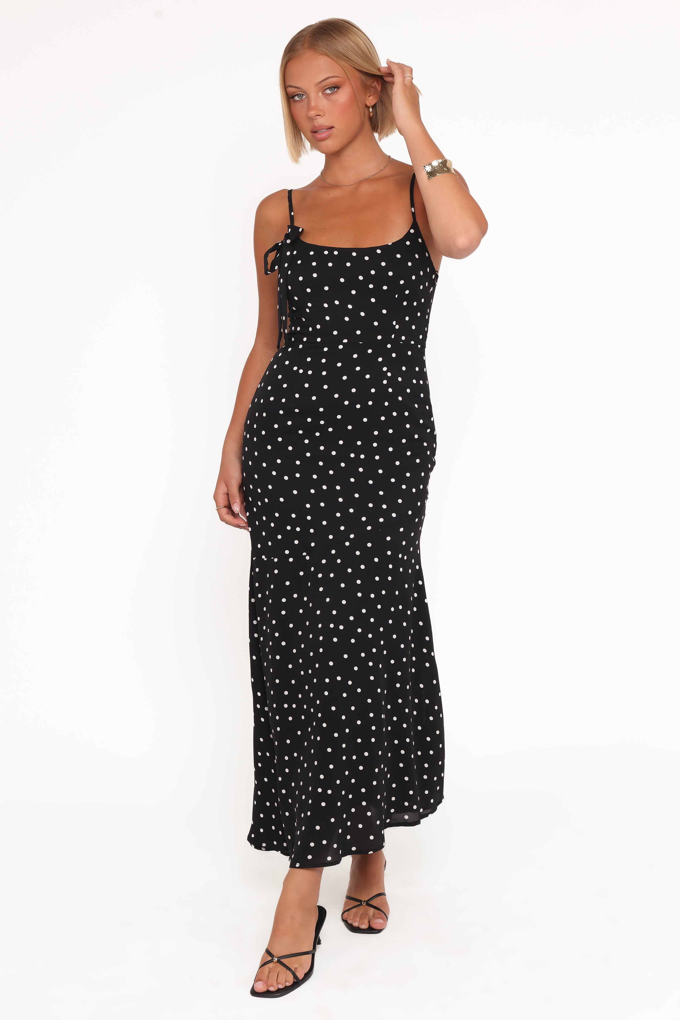 DRESSES Lexia Midi Dress - Black Polka Dot
