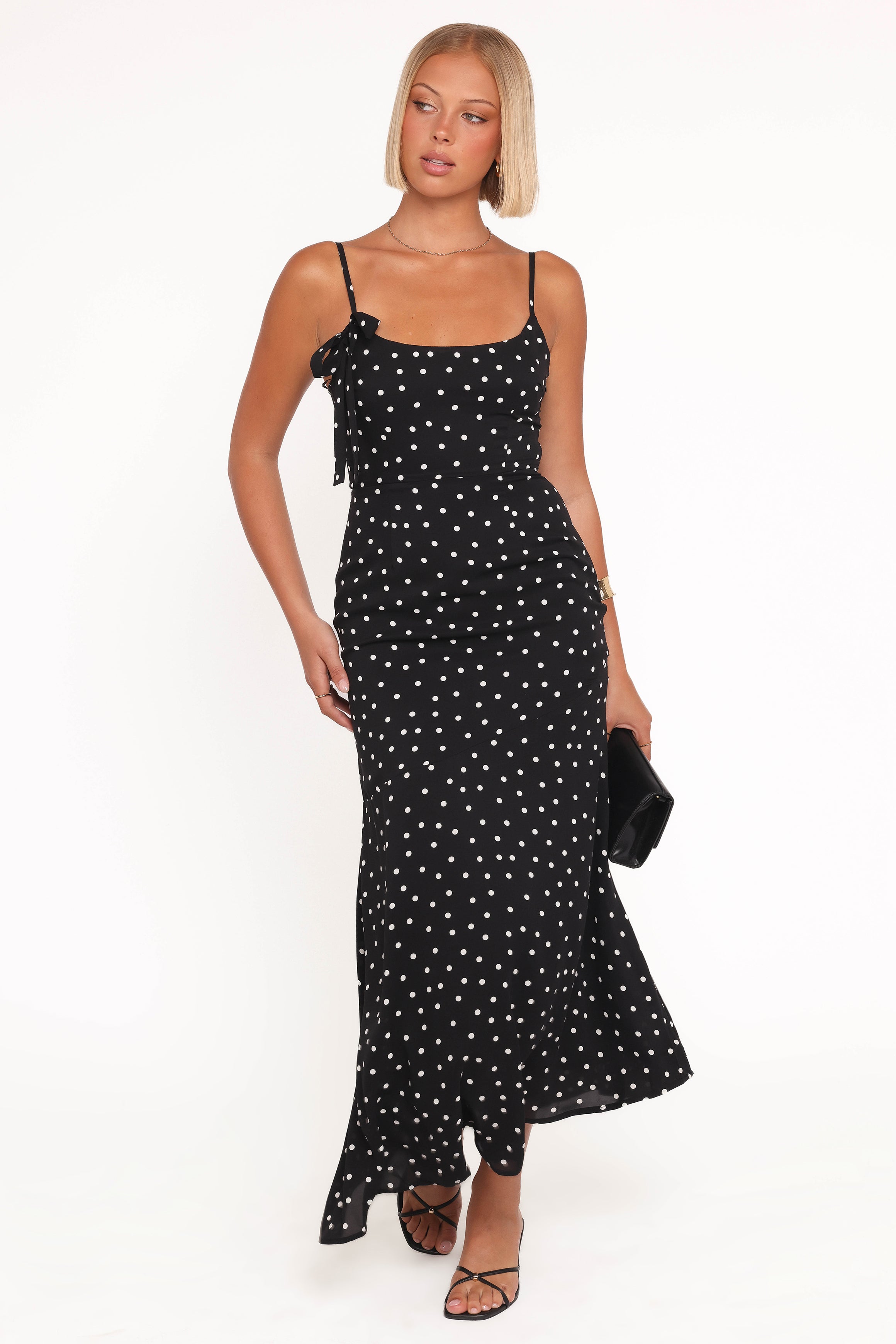 DRESSES Lexia Midi Dress - Black Polka Dot