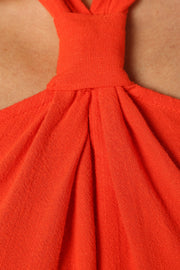 DRESSES @Leyah Halterneck Mini Dress - Red