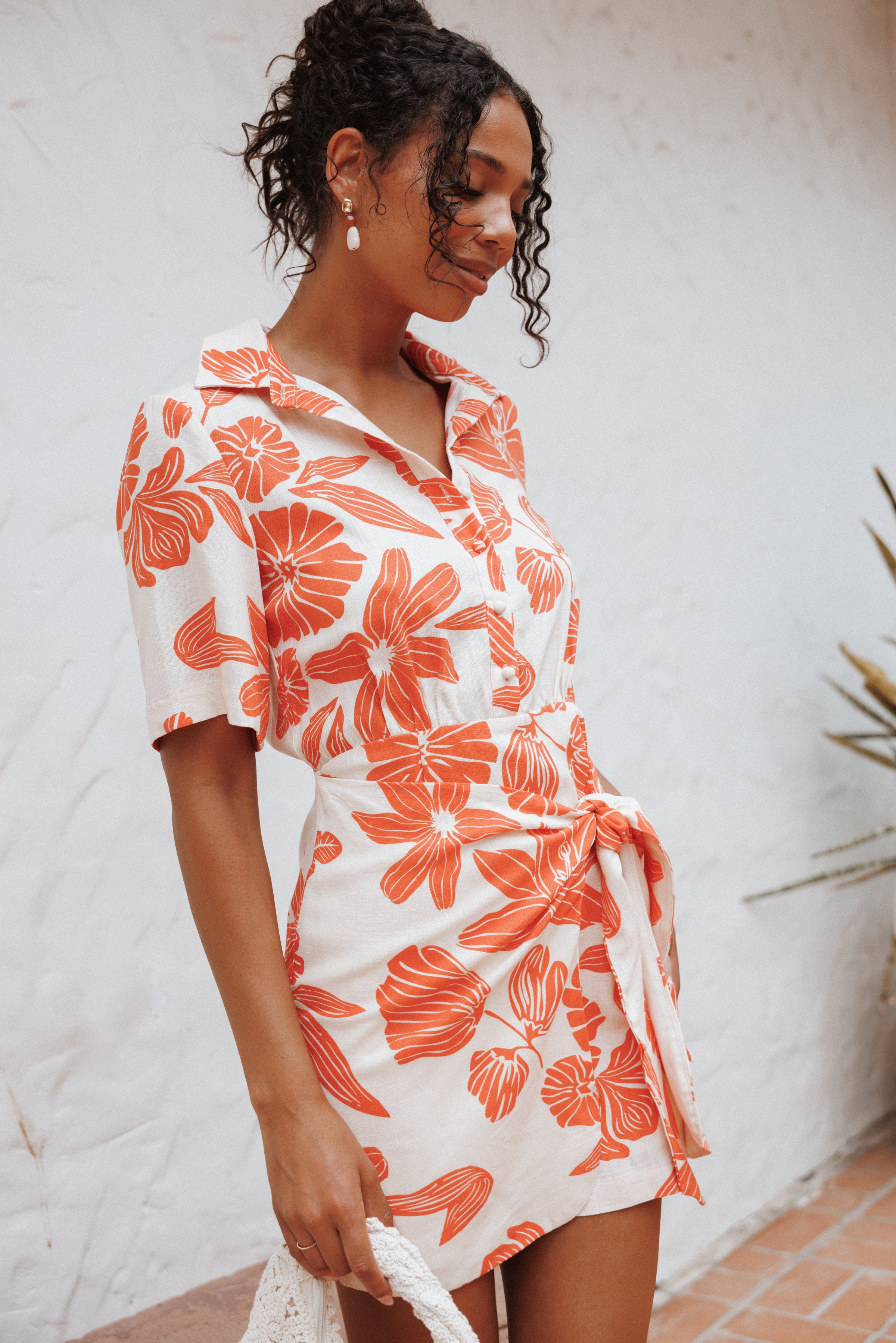 DRESSES Leyton Mini Dress - Red Floral