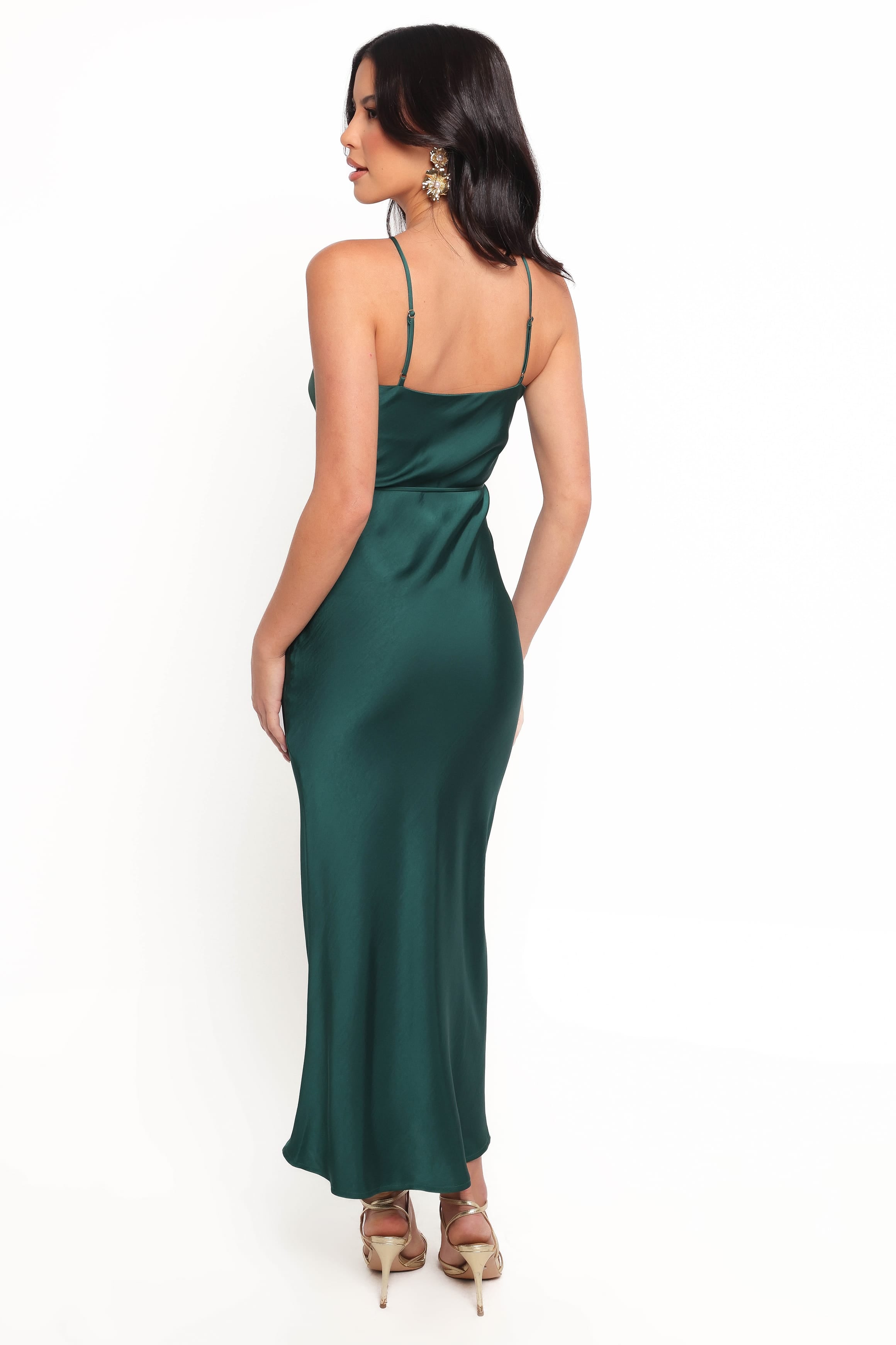 DRESSES Liana Midi Dress - Emerald Green