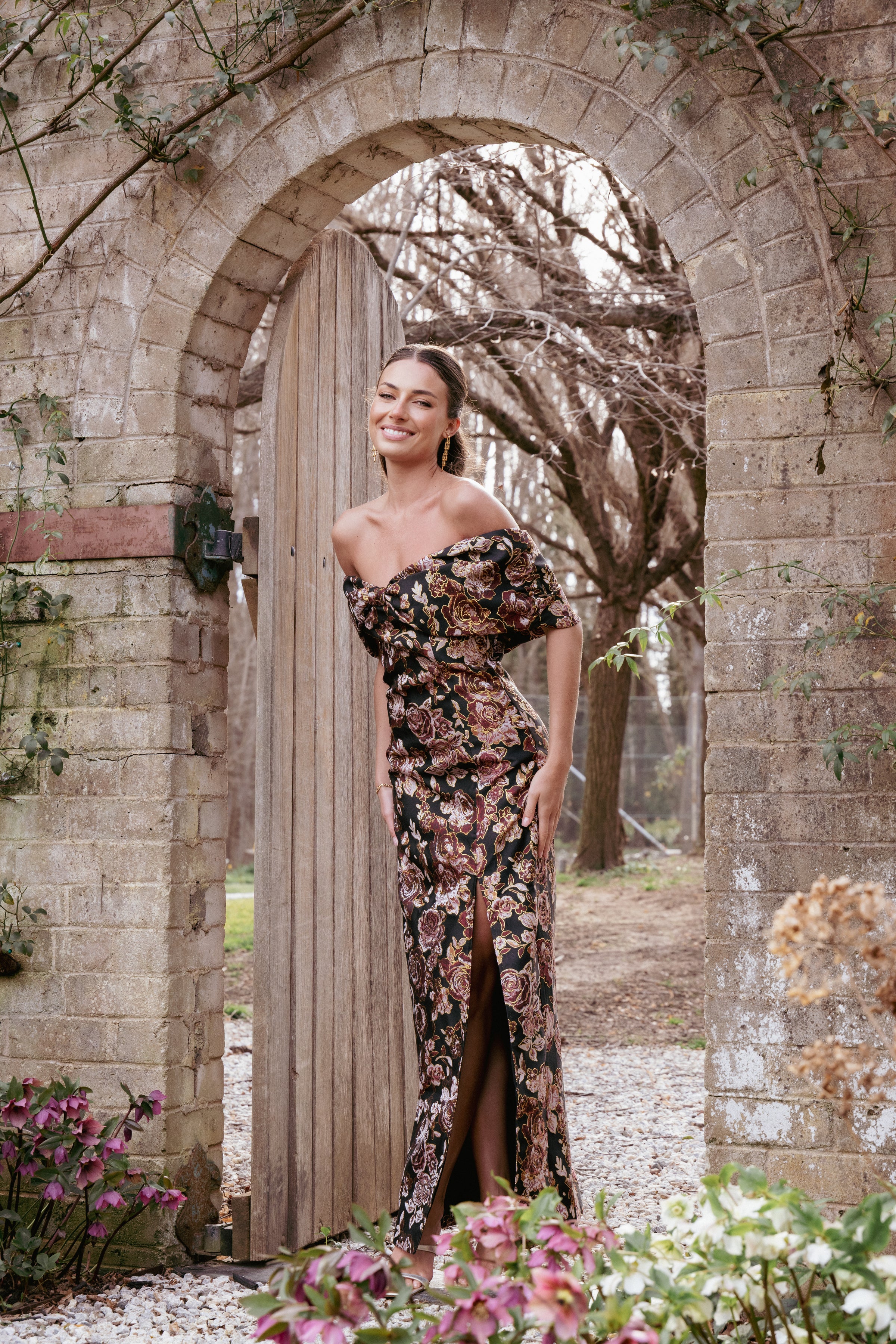 DRESSES Lilia Maxi Dress - Black Floral