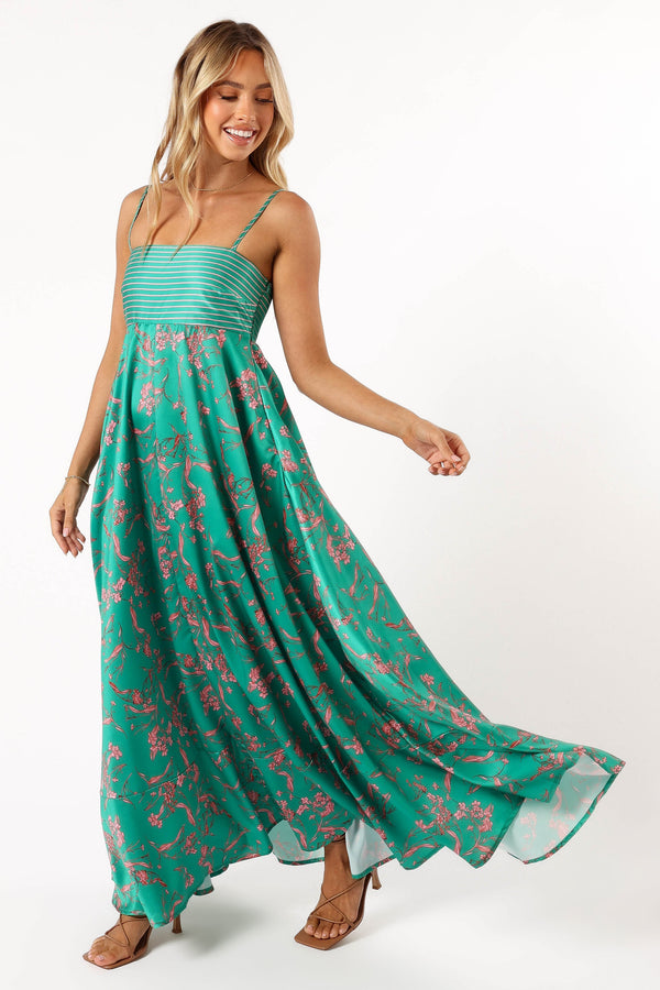 DRESSES @Lilie Maxi Dress - Green