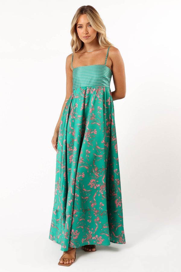 DRESSES @Lilie Maxi Dress - Green