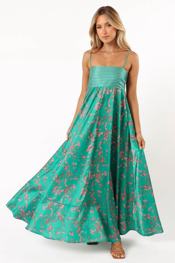 DRESSES @Lilie Maxi Dress - Green