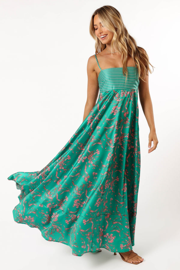 DRESSES @Lilie Maxi Dress - Green