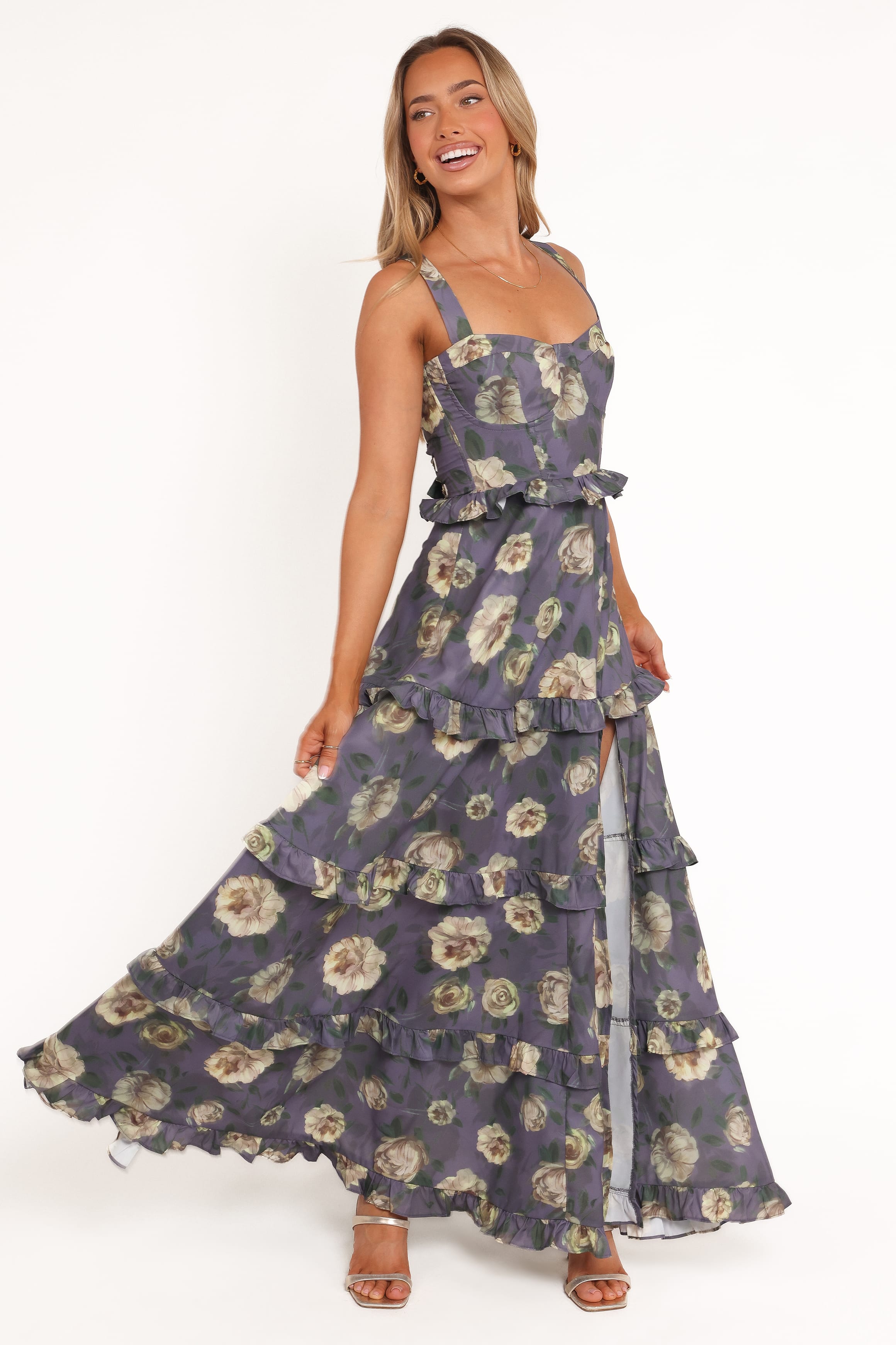 DRESSES Lillee Tiered Maxi Dress - Lavender Floral