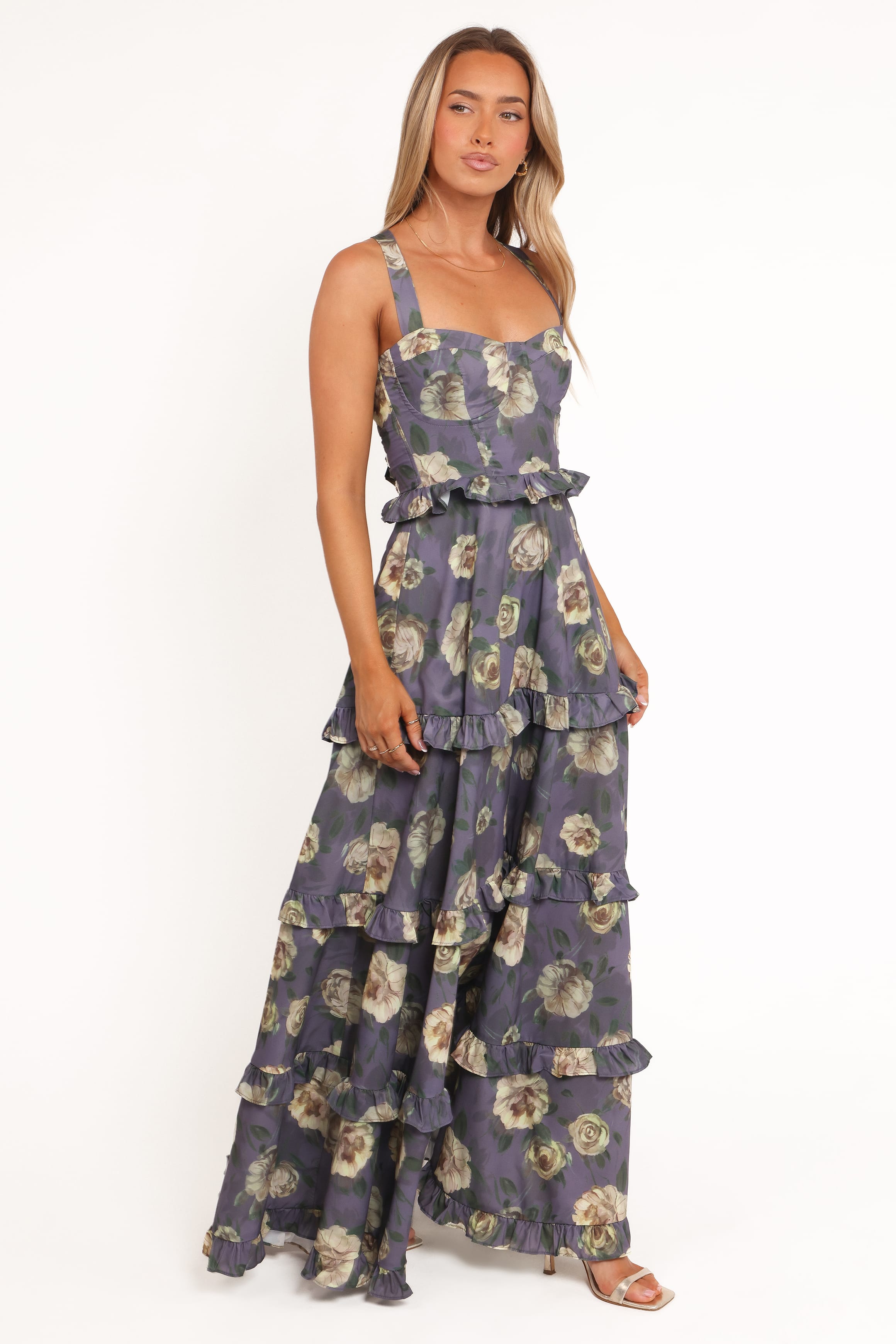 DRESSES Lillee Tiered Maxi Dress - Lavender Floral