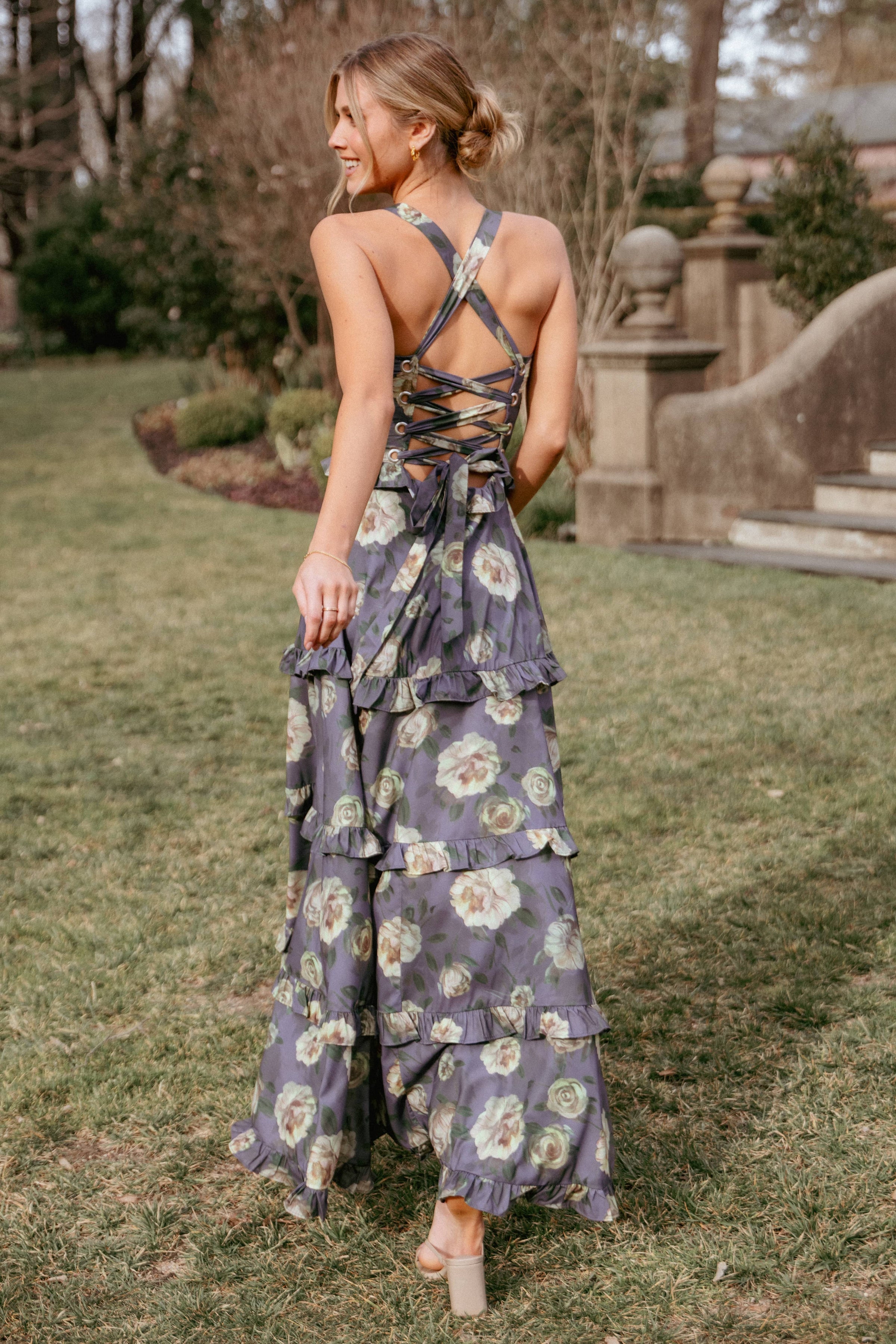 DRESSES Lillee Tiered Maxi Dress - Lavender Floral