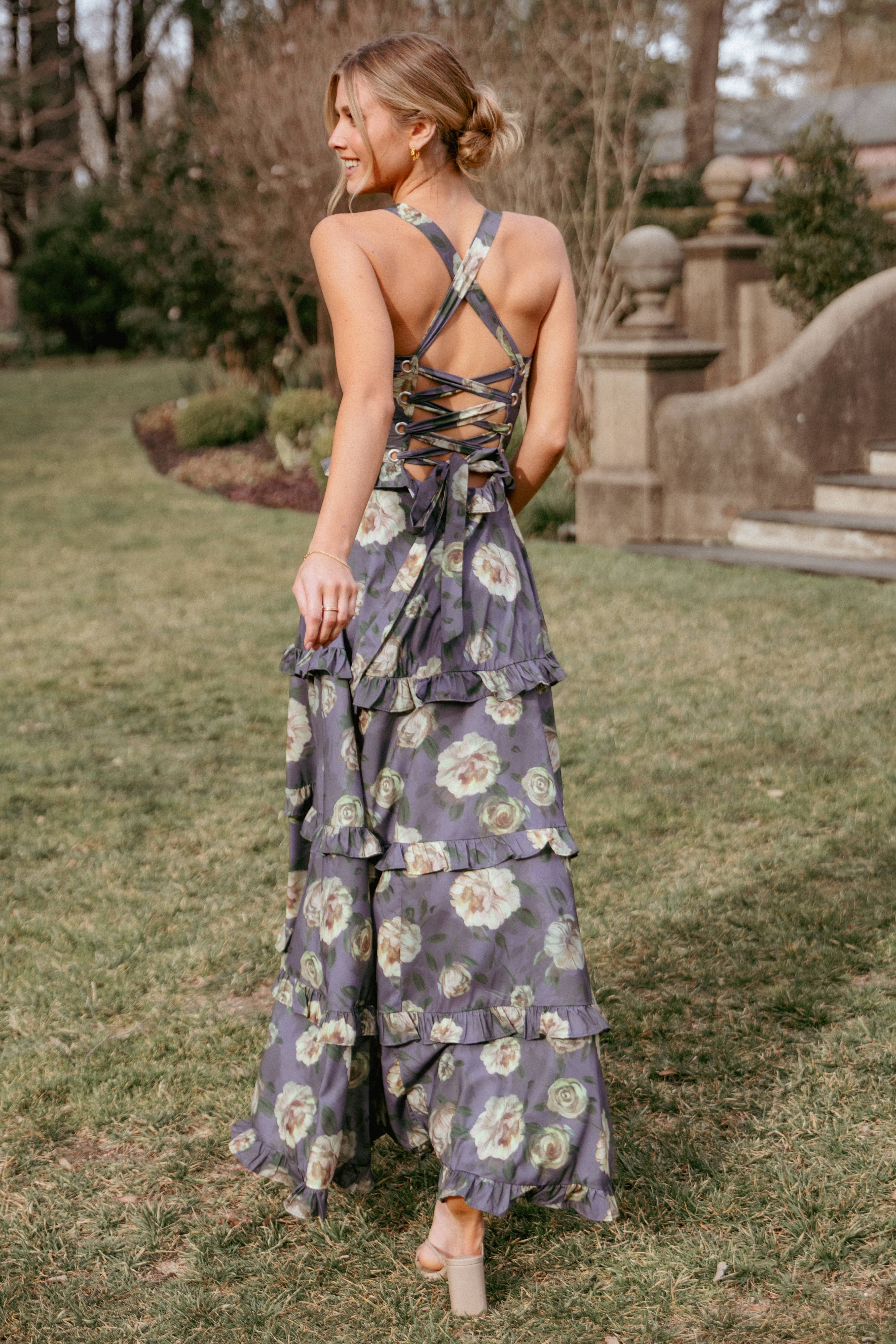 DRESSES Lillee Tiered Maxi Dress - Lavender Floral