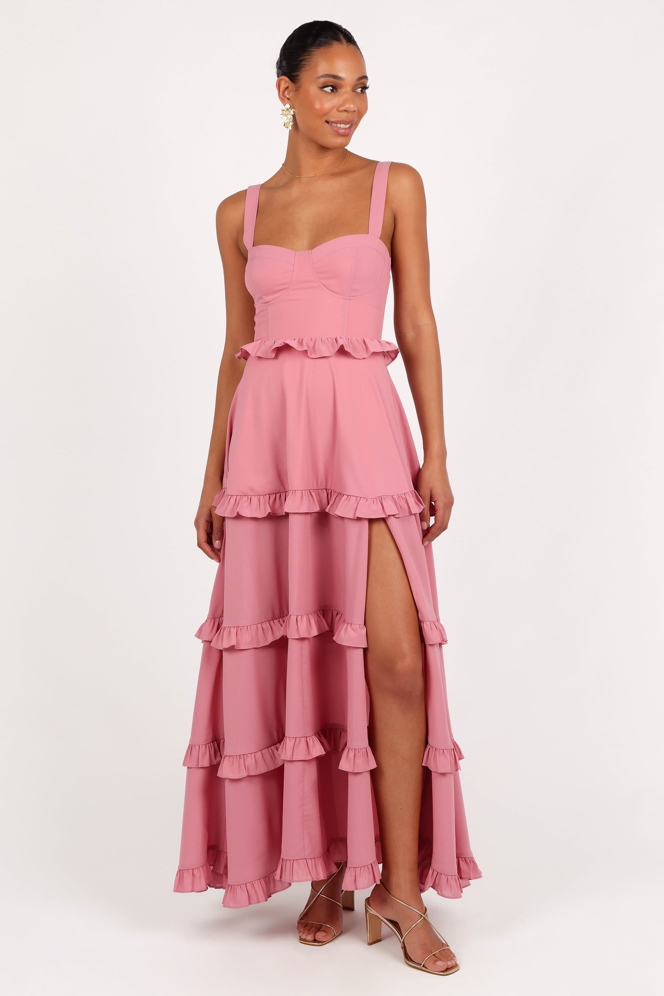 DRESSES Lillee Tiered Maxi Dress - Mauve