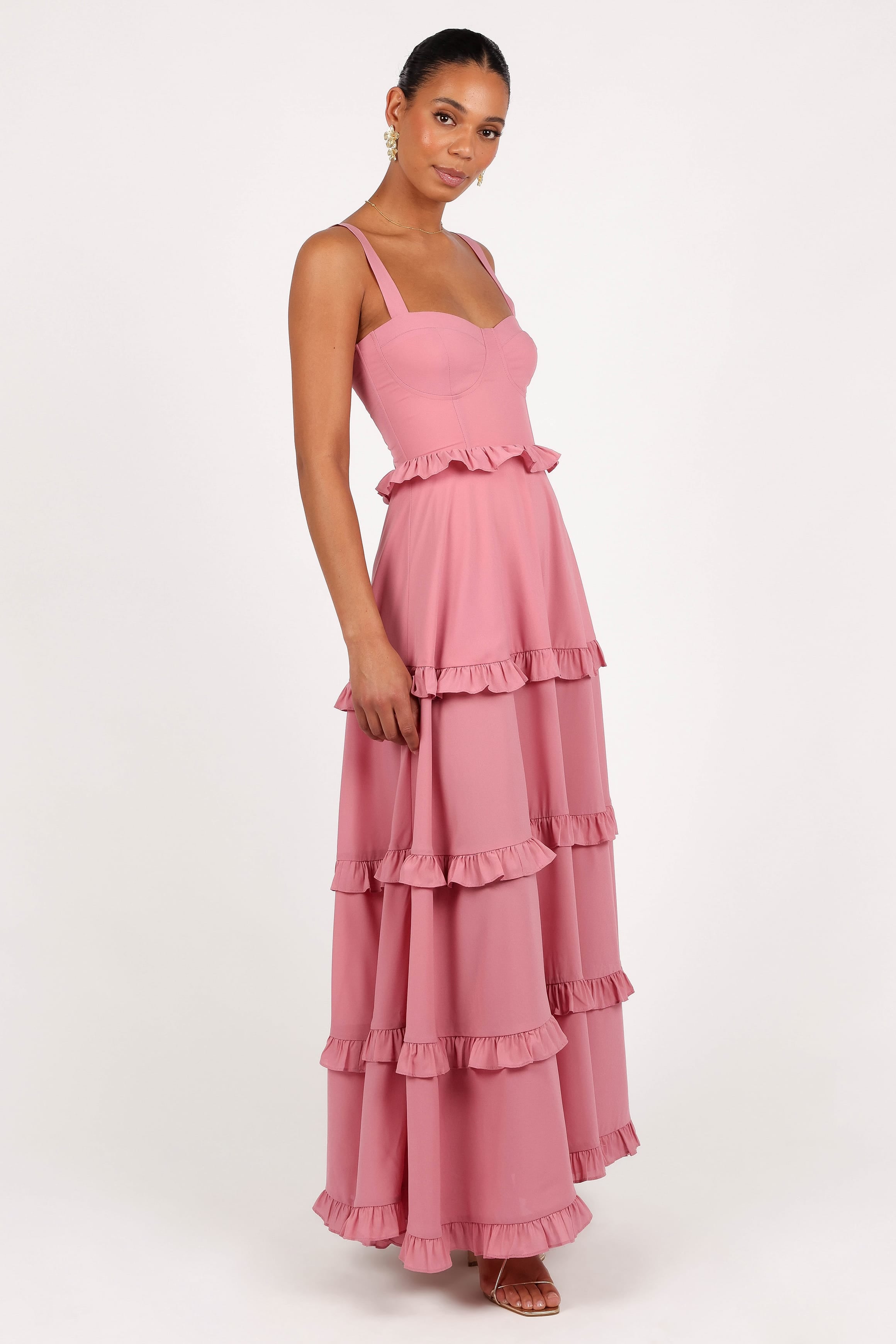 DRESSES Lillee Tiered Maxi Dress - Mauve