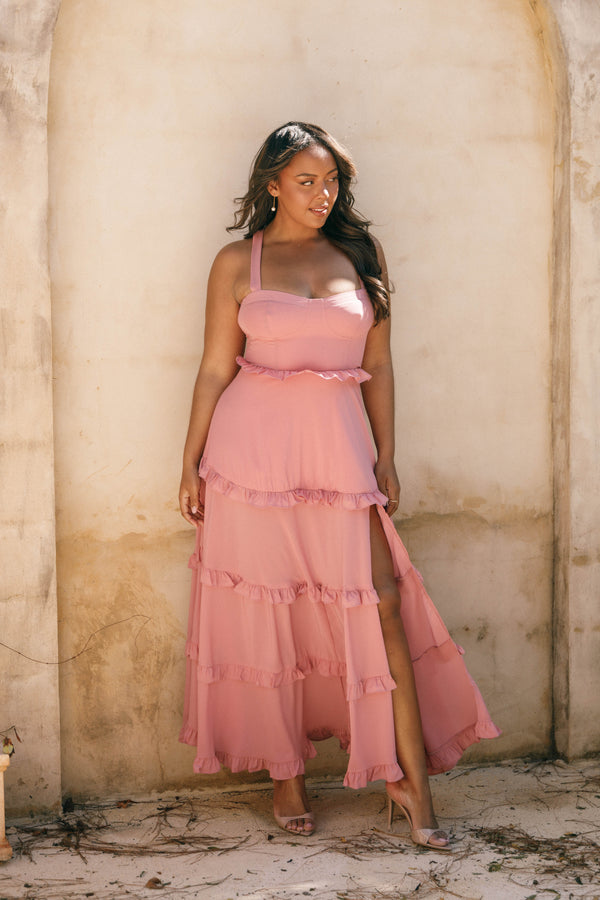 DRESSES Lillee Tiered Maxi Dress - Mauve