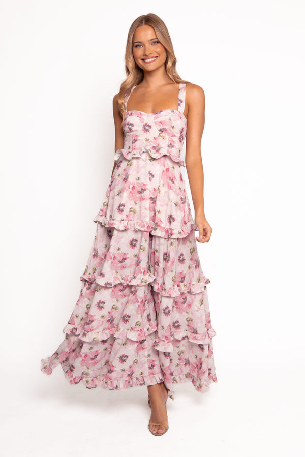 DRESSES Lillee Tiered Maxi Dress - Pink Bloom